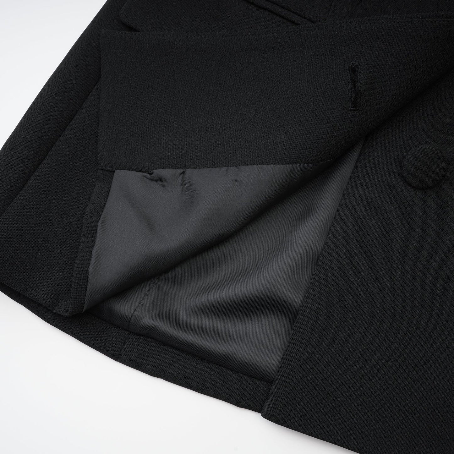 Odette black openback blazer
