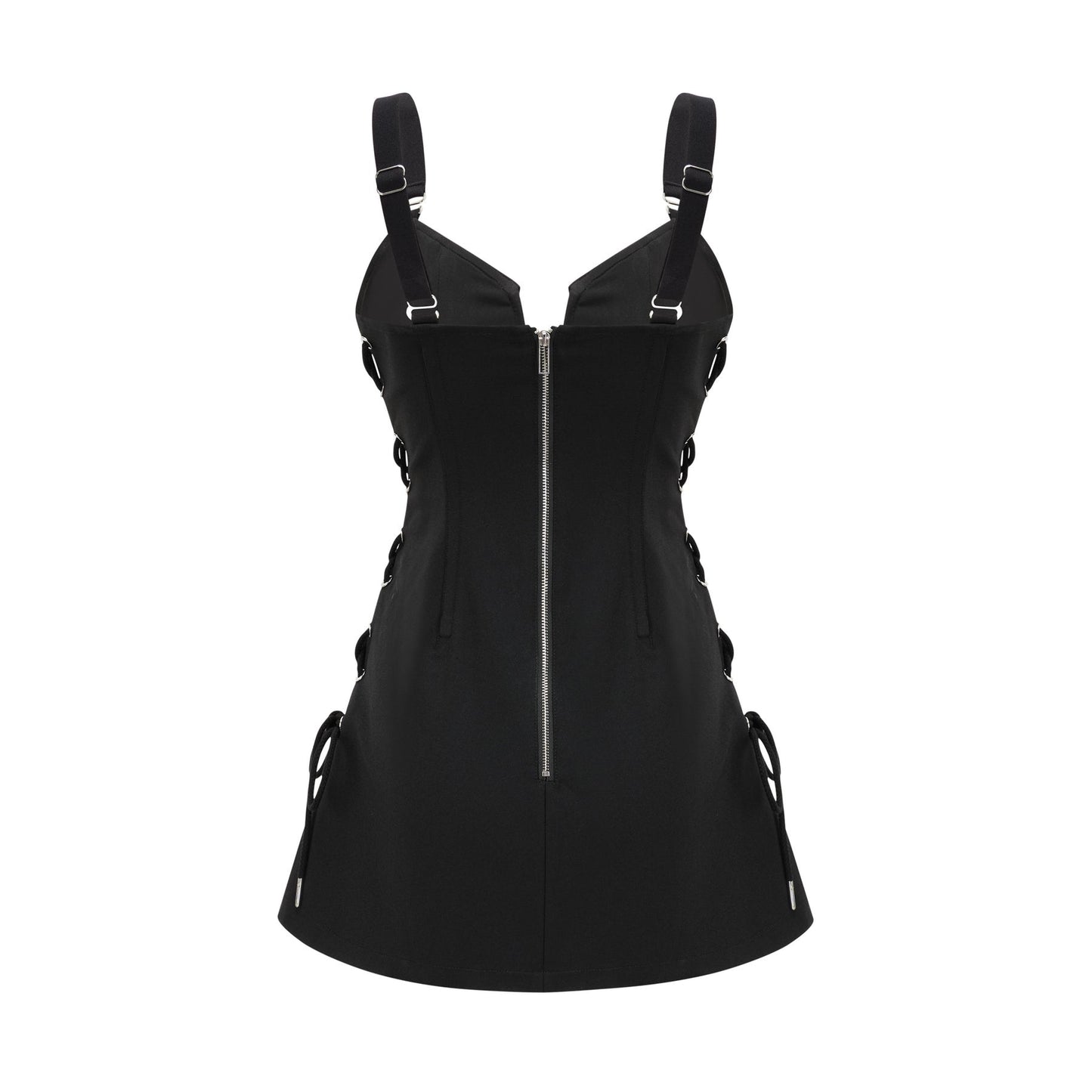 Jaina black hook eye pocket dress