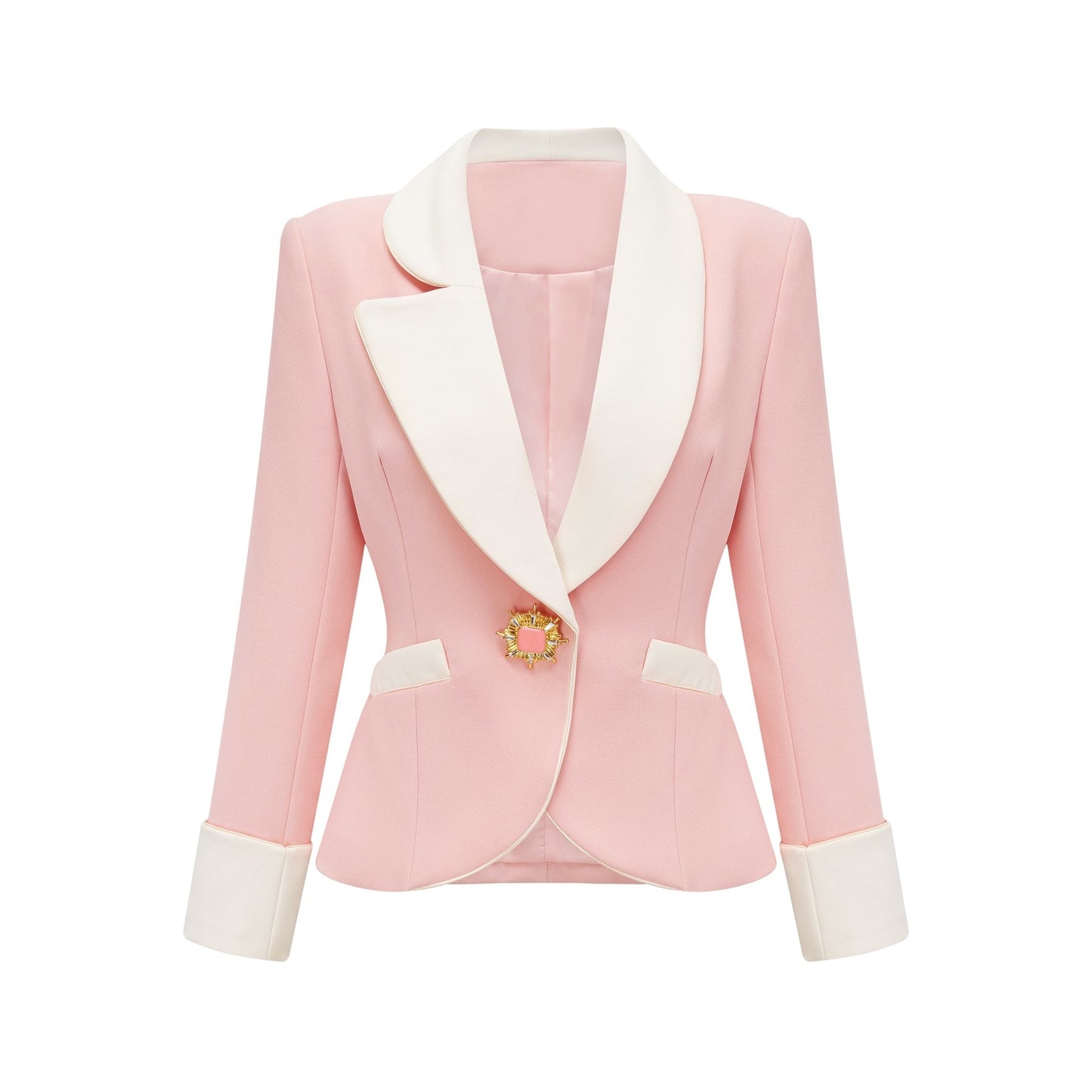 Claretta colourblock blazer pants matching set