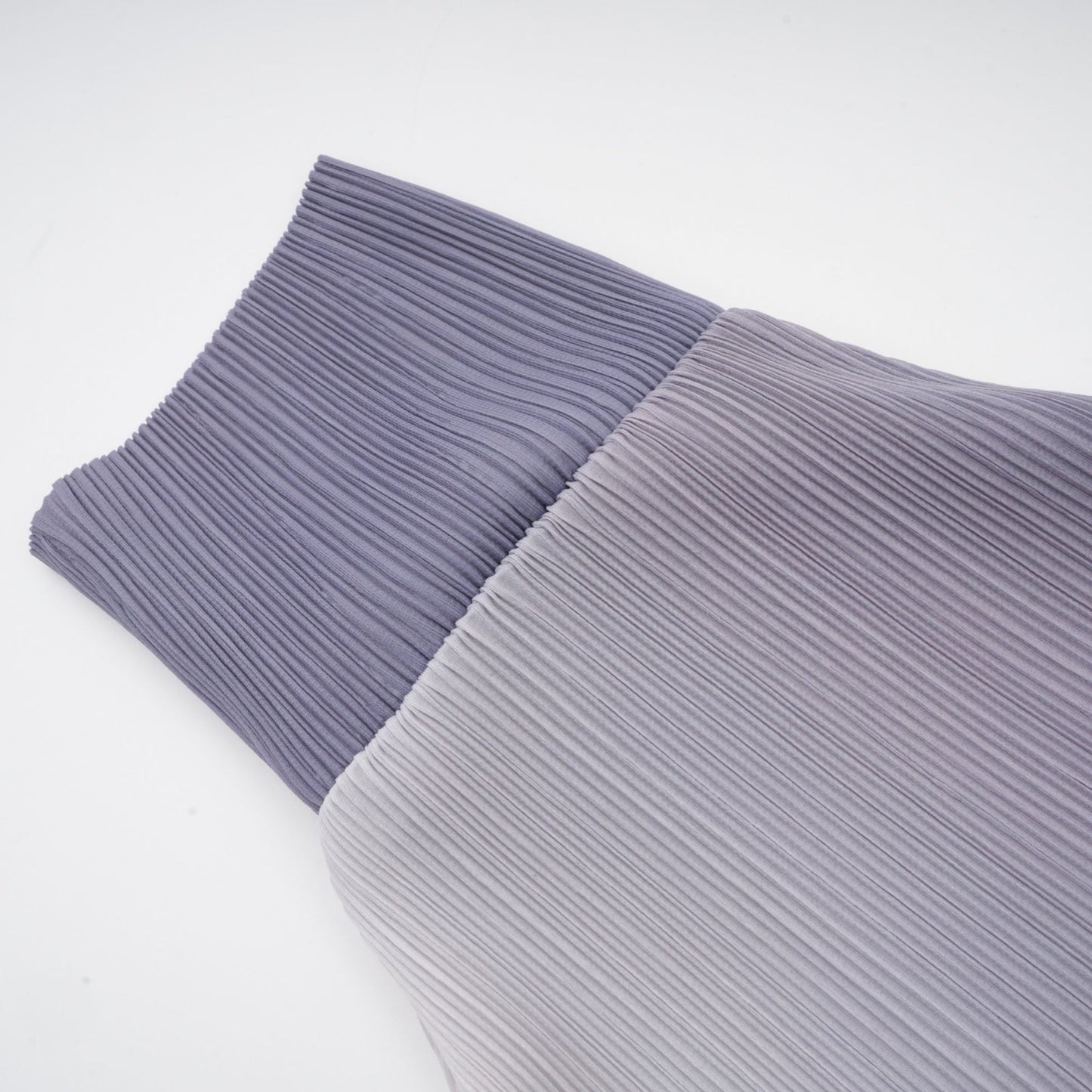 Agathe purple gradient wrinkled blouse trousers matching set