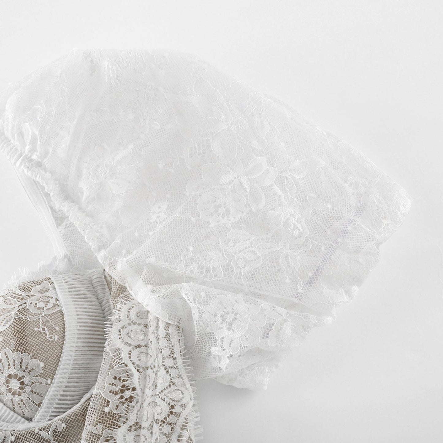 Mélisande white lace tiered maxi dress