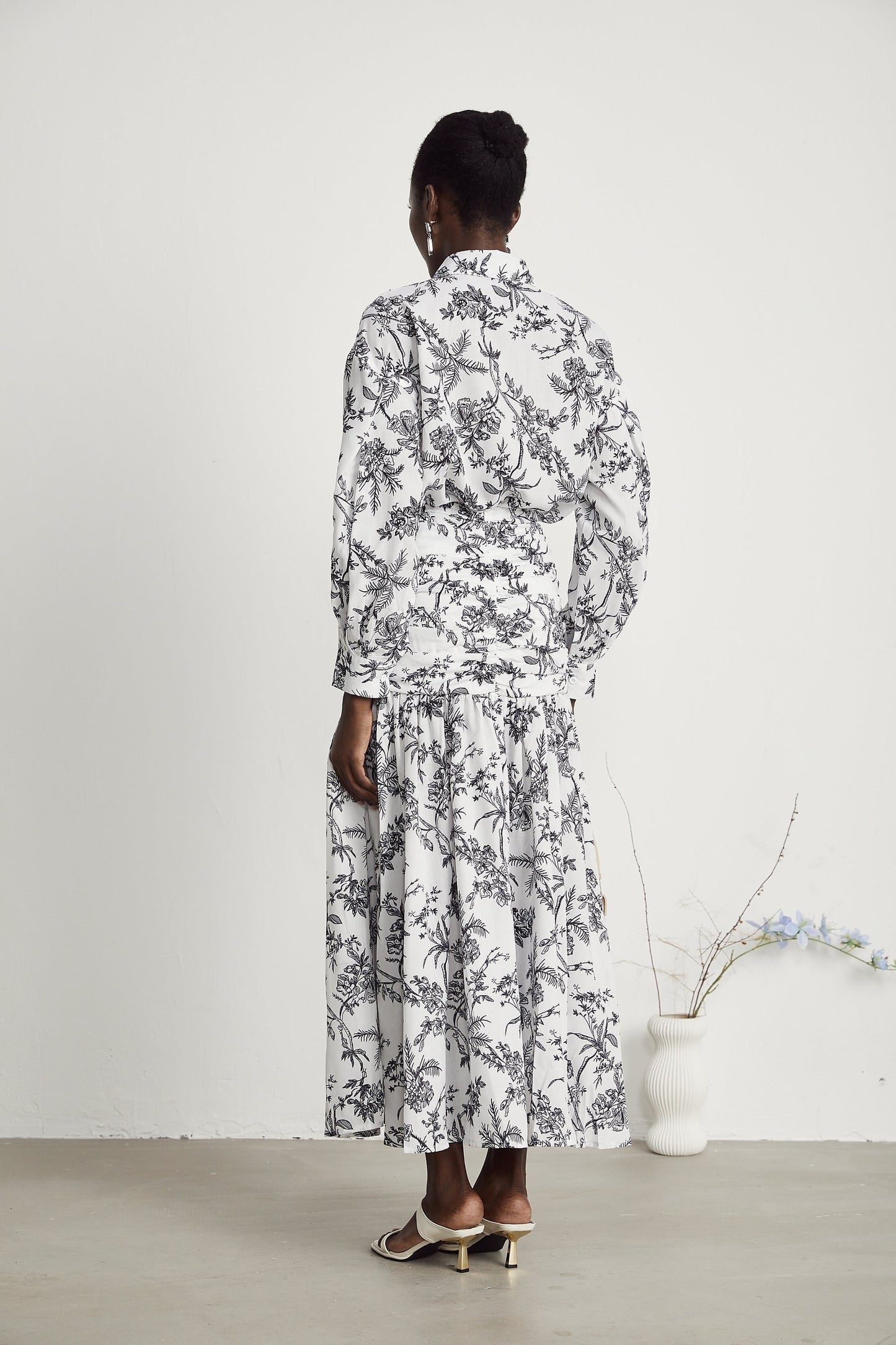 Kelly graphicprint shirt skirt matching set
