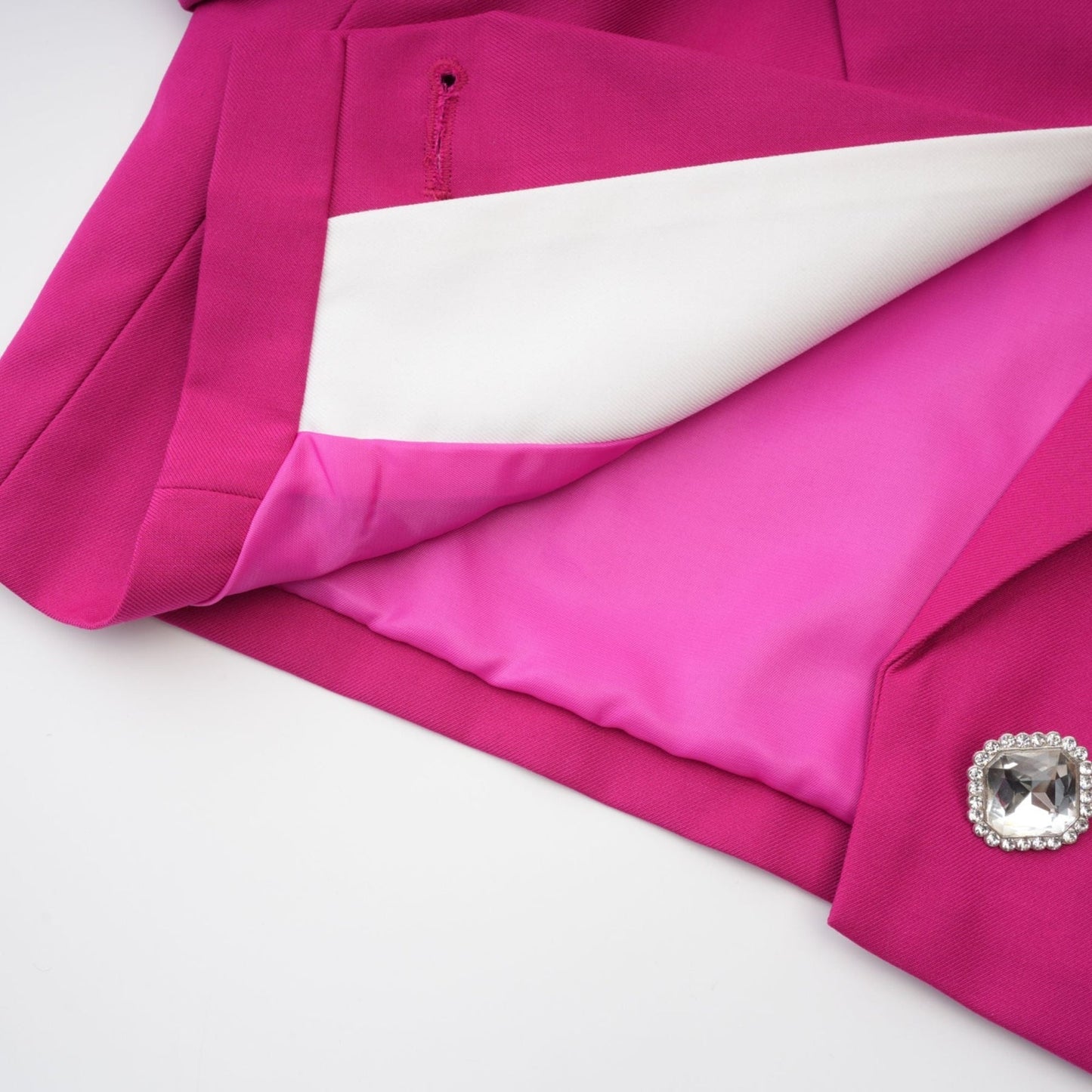 Juliette pink jacket skirt matching set