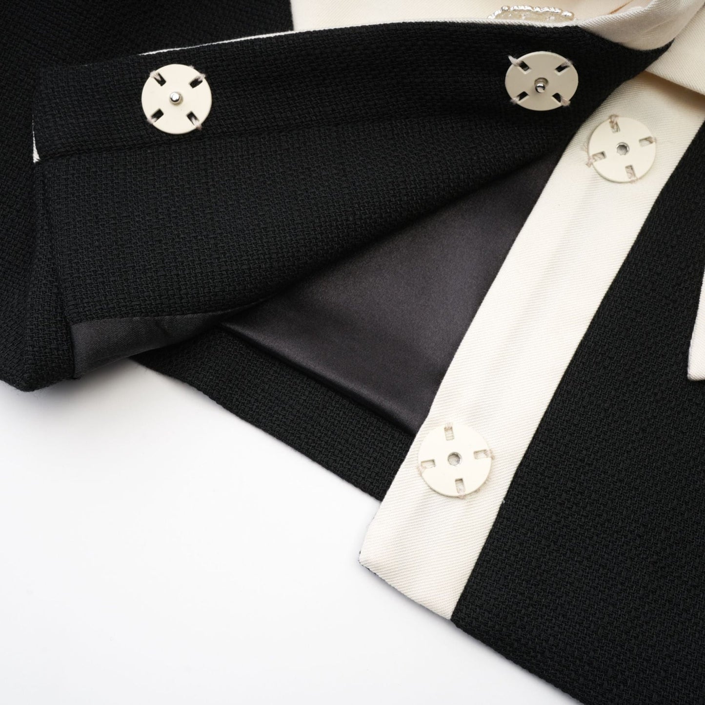 Odile black jacket skirt matching set