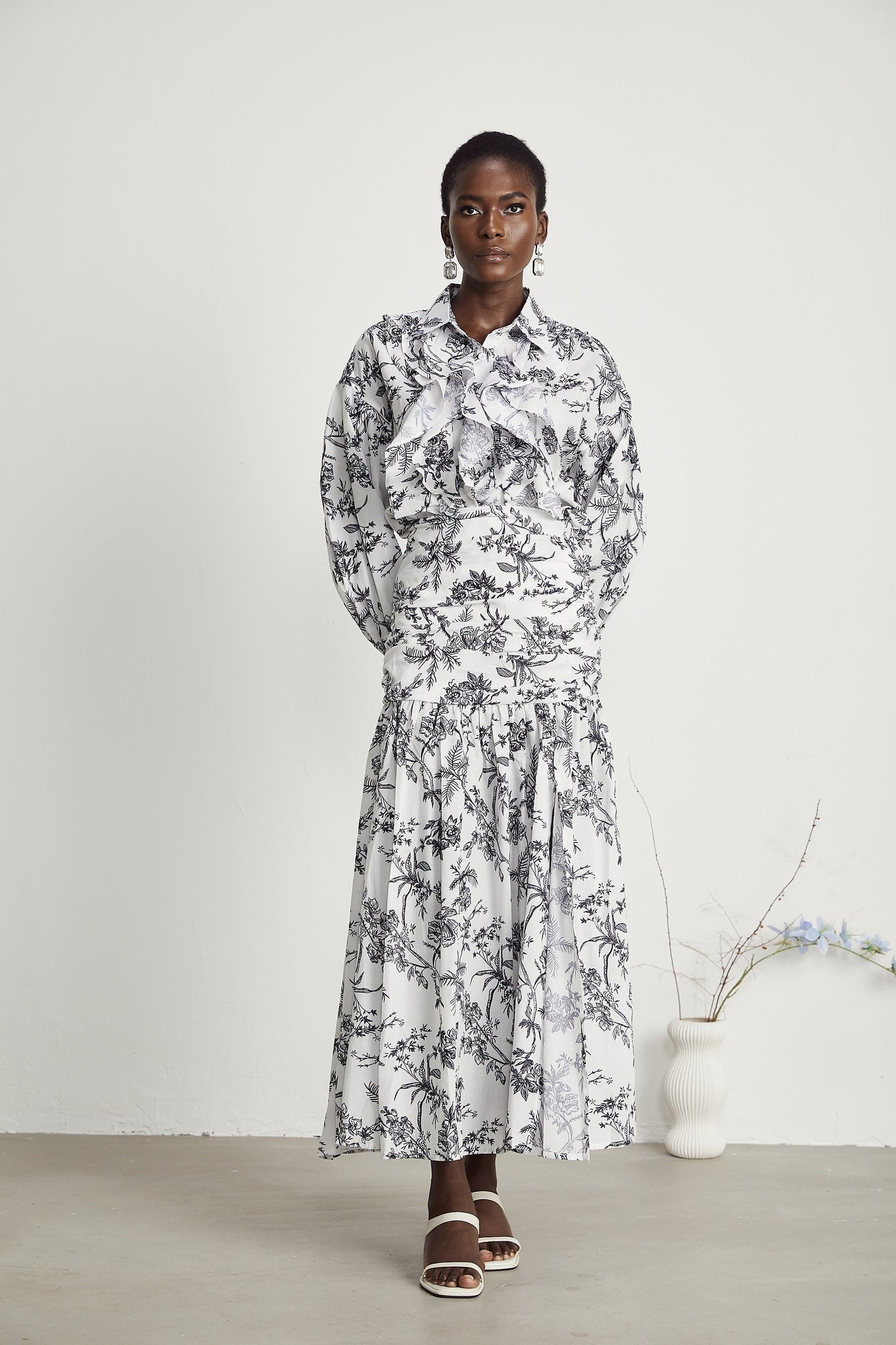Kelly graphicprint shirt skirt matching set
