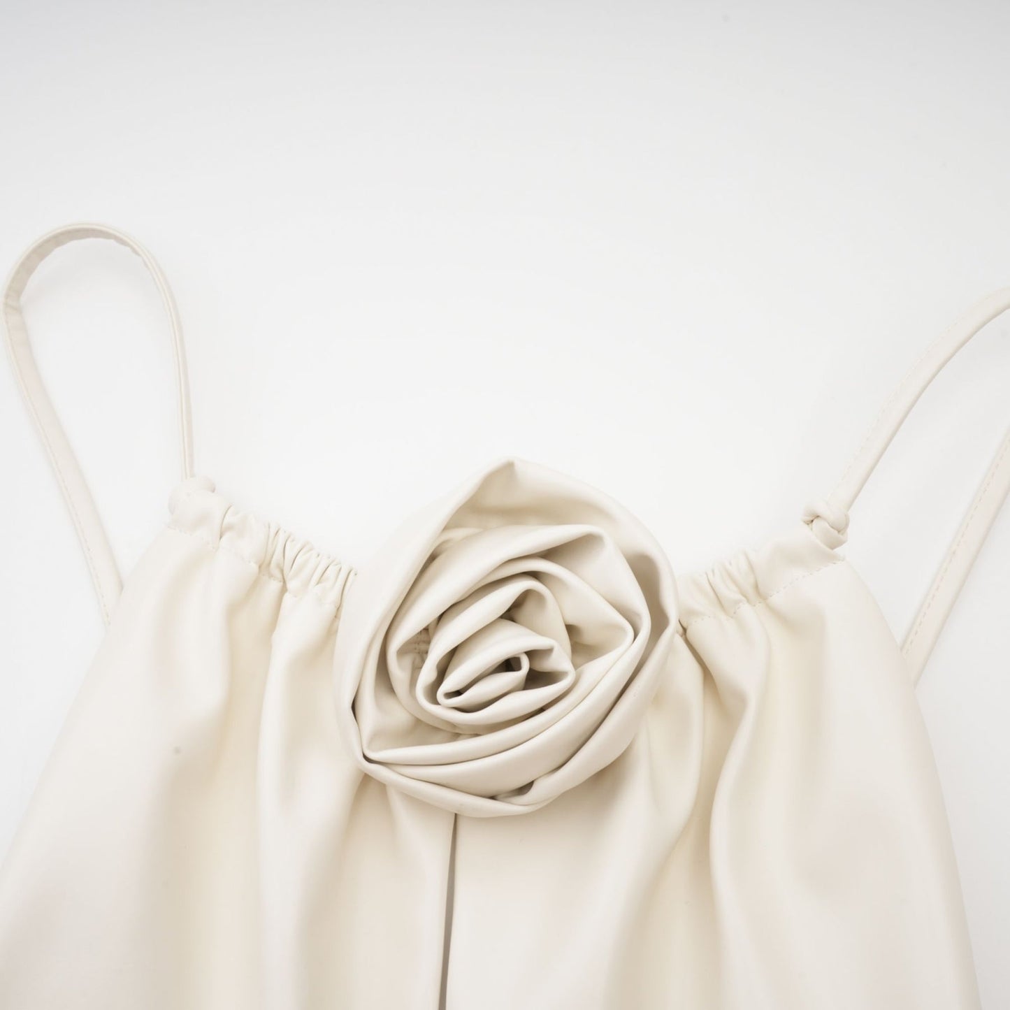 Sancia floralappliqué leather top