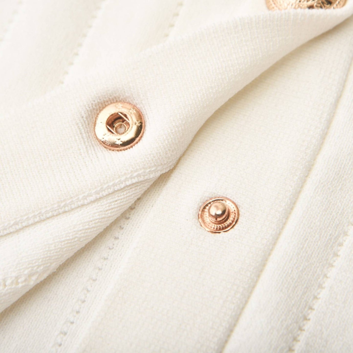 Button detailing knitted top skirt matching set