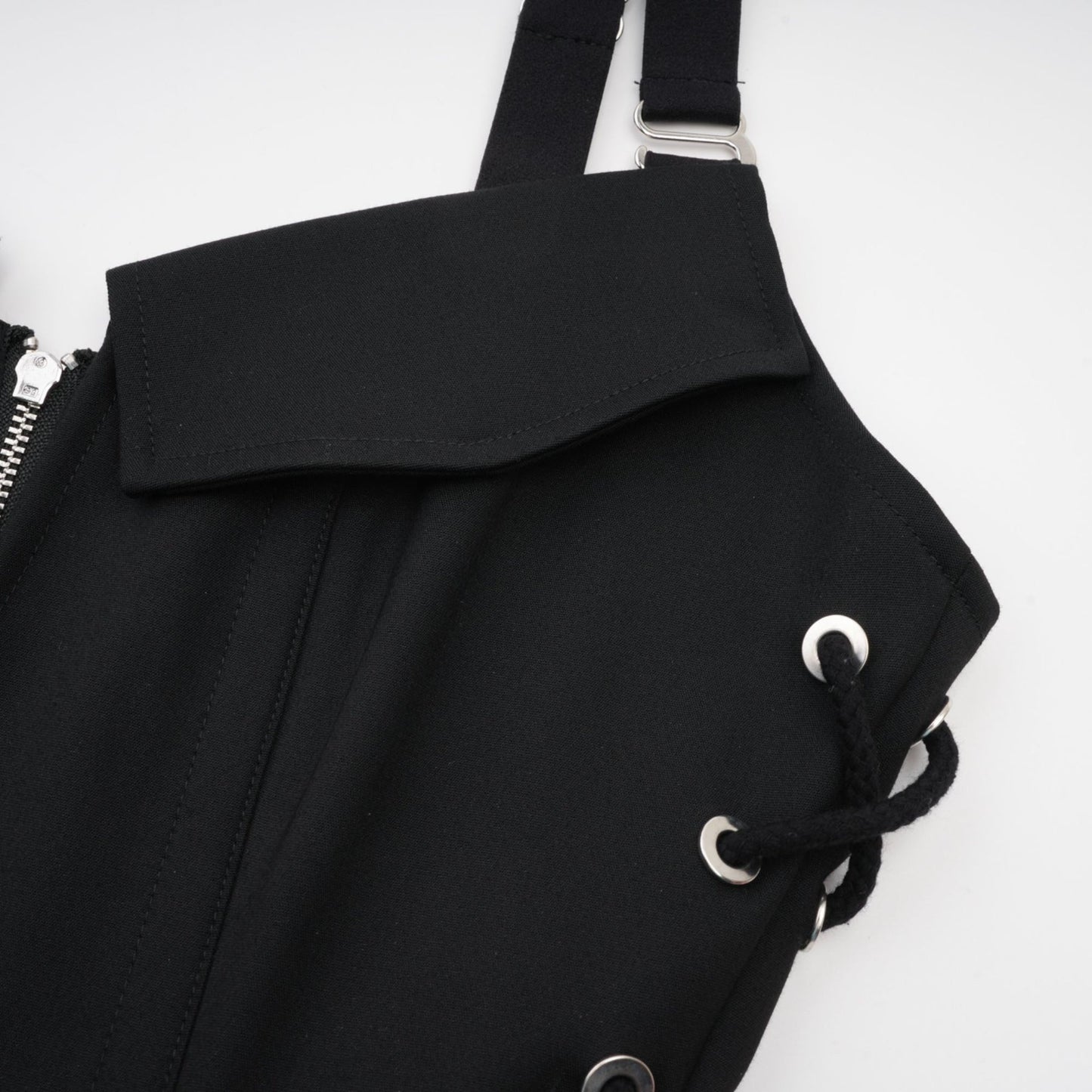 Jaina black hook eye pocket dress