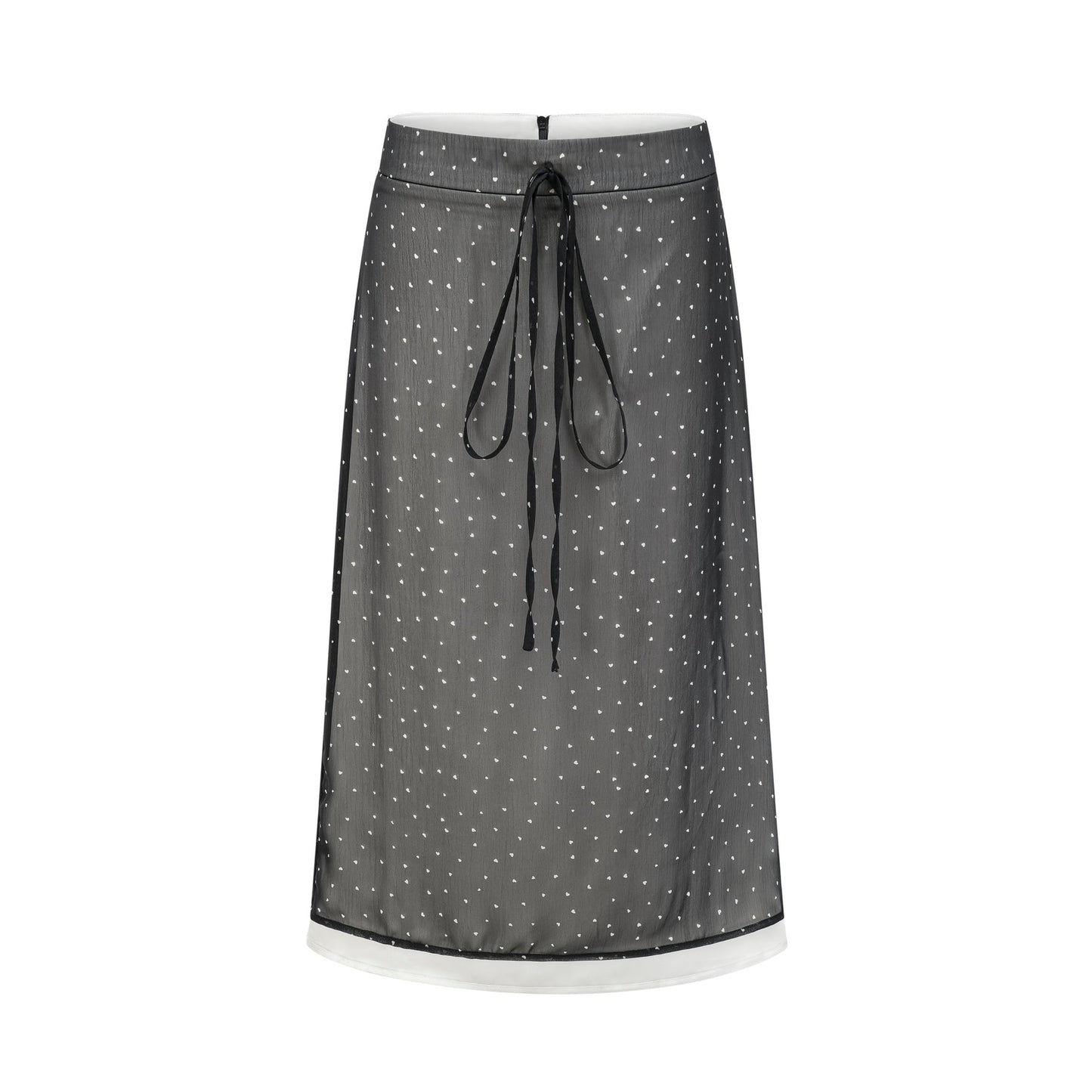 Gisèle tiewaisted polkadot print skirt