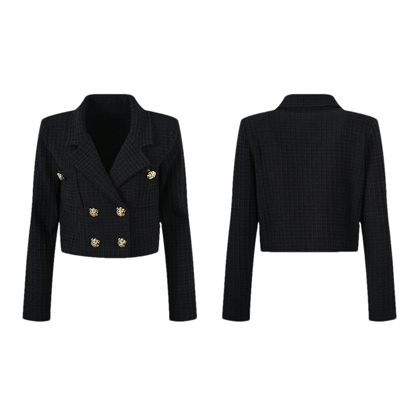 Élodie waffleknit jacket skirt matching set