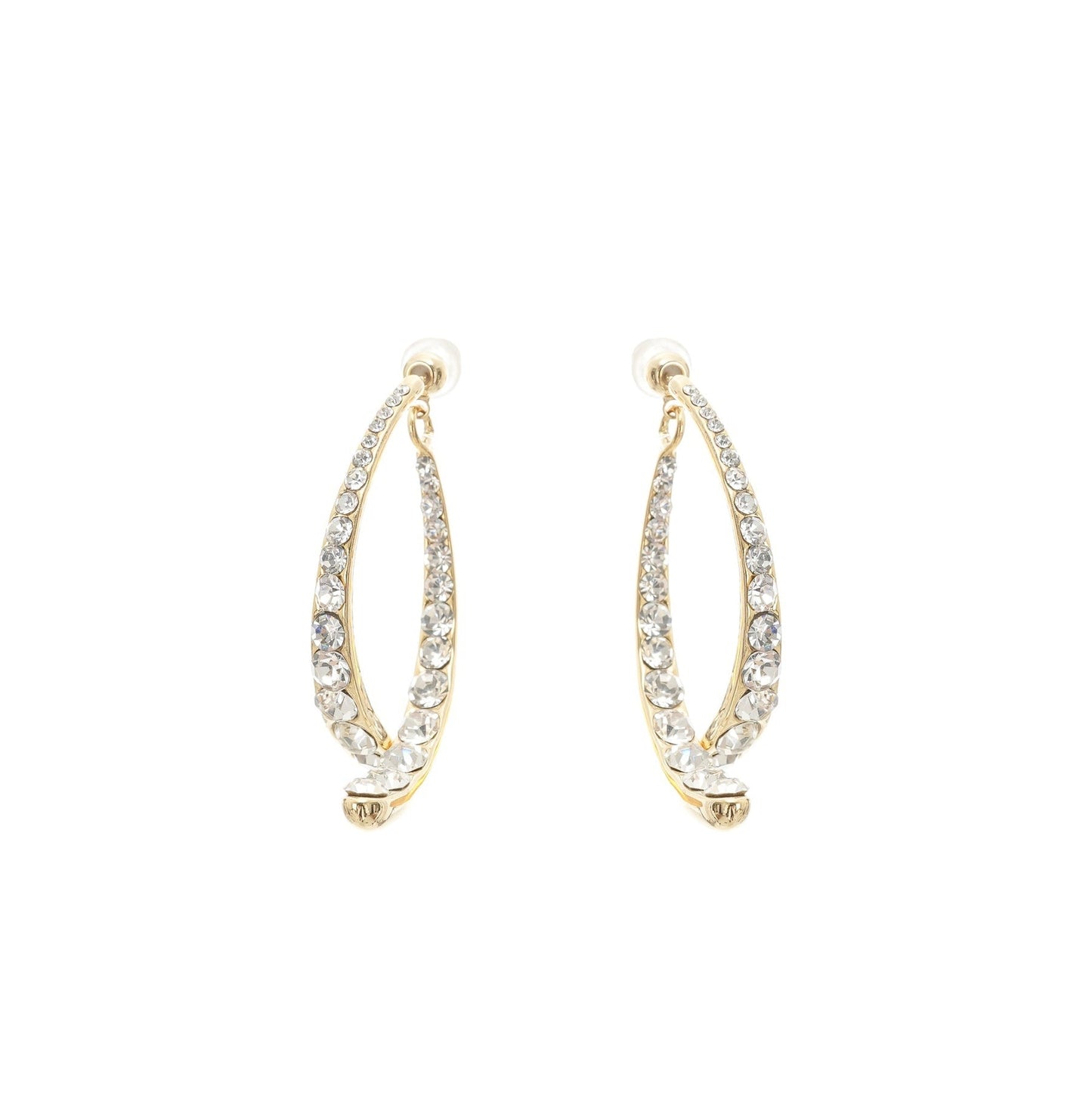 Mathilde embellished curveedge earrings