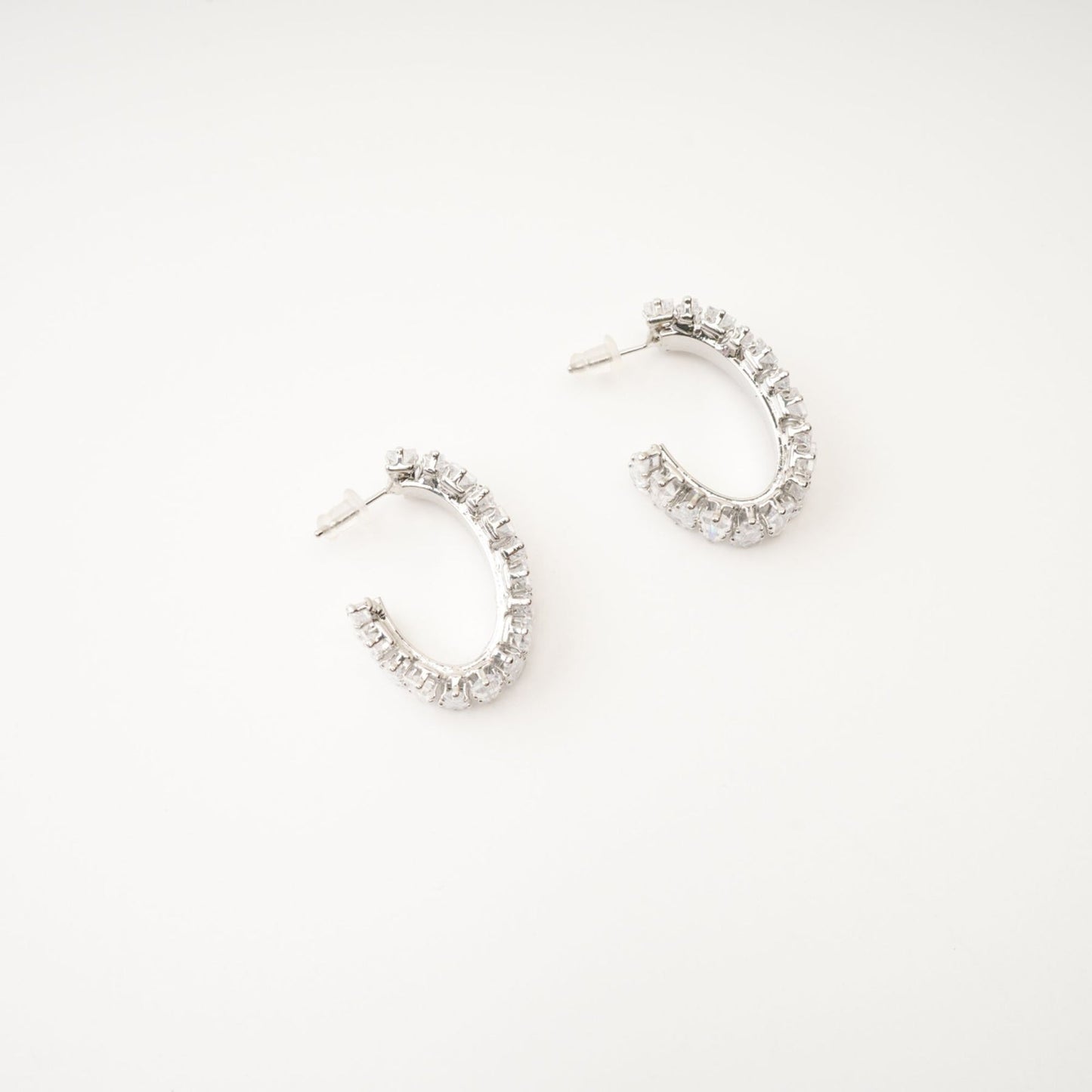 Ysabella crystalembellished hoop earrings