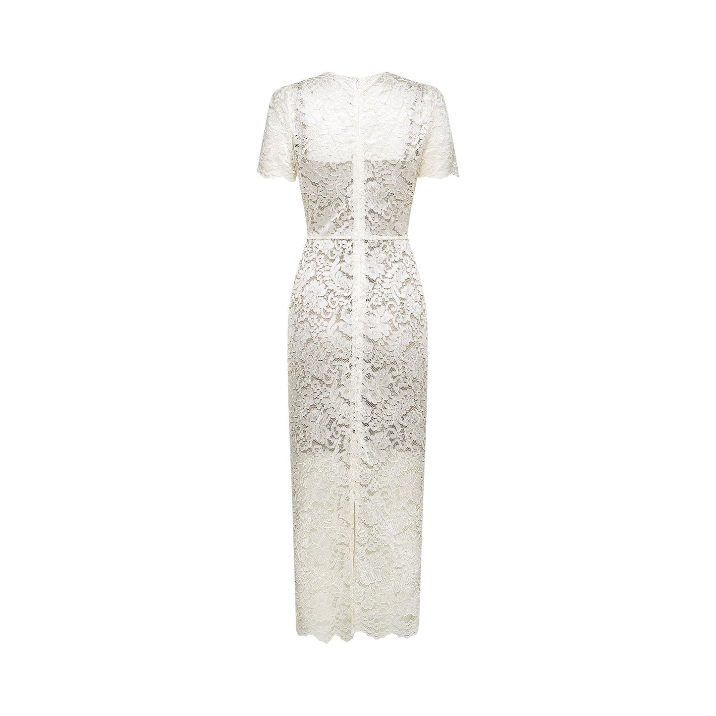 Kalena embellished lace midi dress