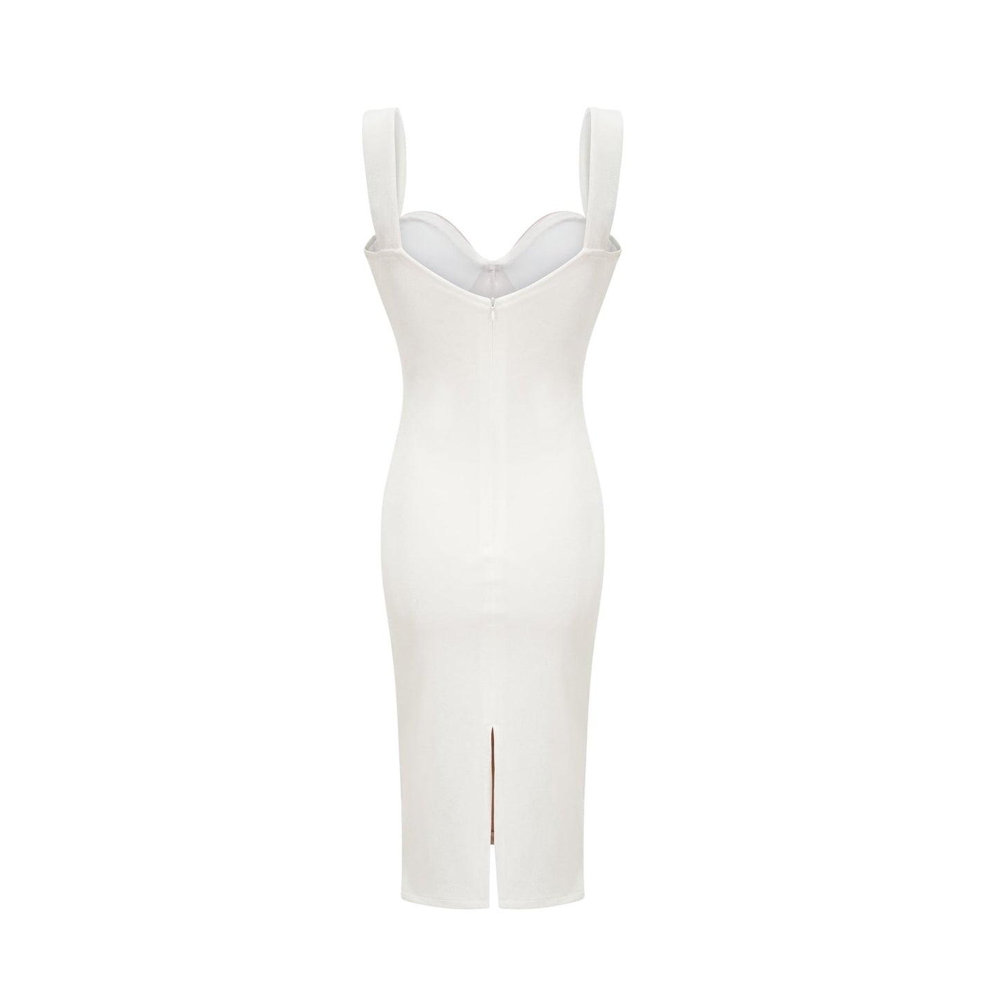 Kéfera white mesh mini dress