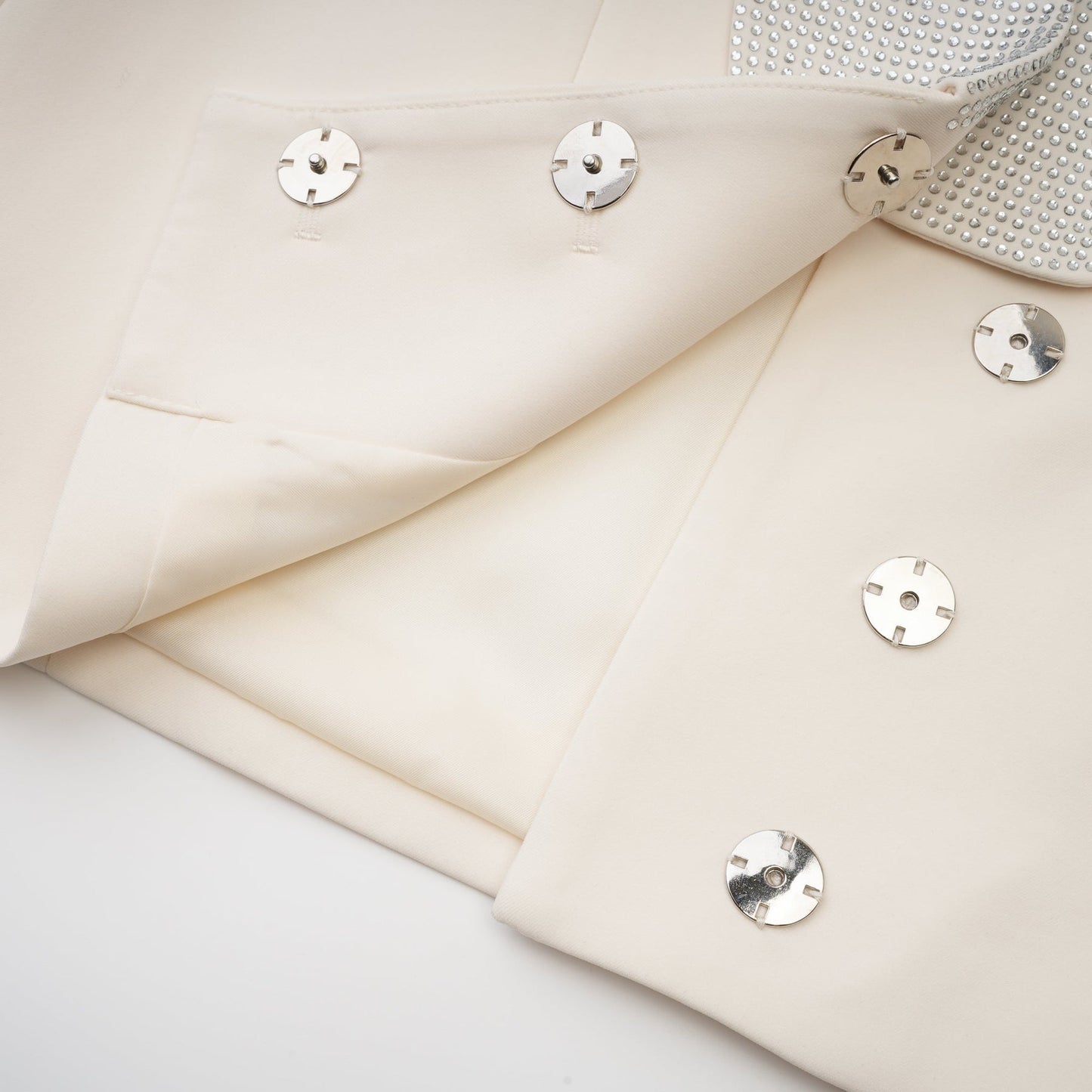 Jeanne crystalembellished tailored dress coat
