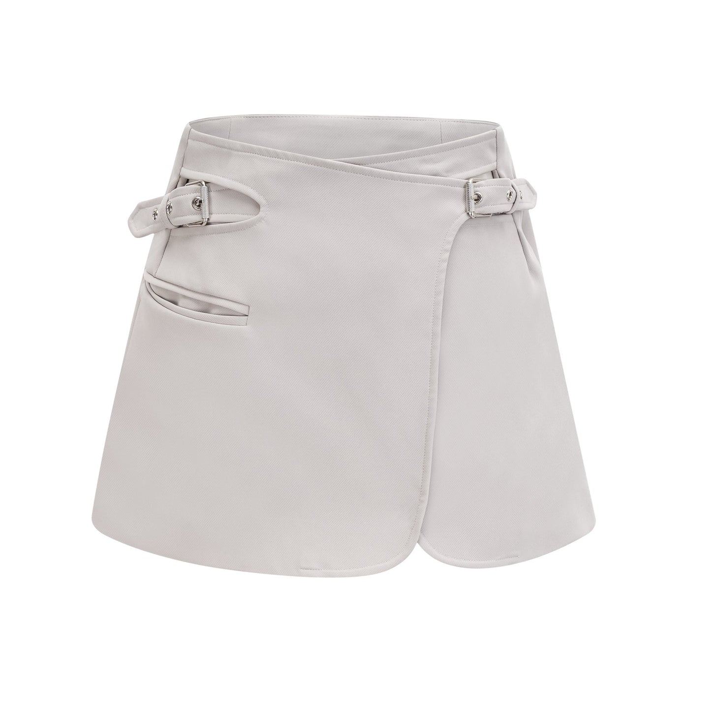 Zoé buckled cropped blazer skirt matching set