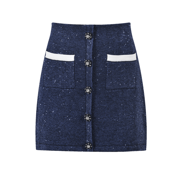 Fiorenza Jacke & Rock Navy Blue Set
