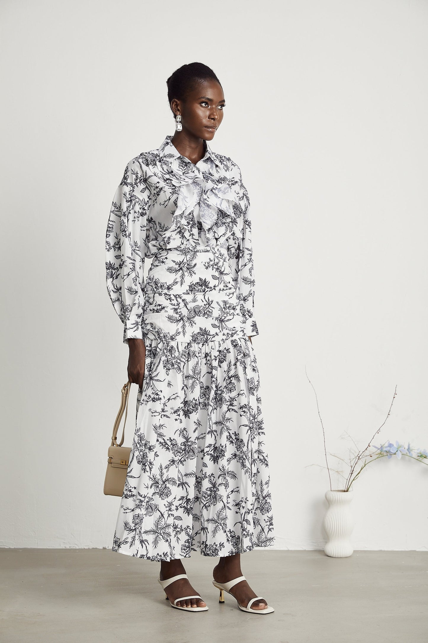 Kelly graphicprint shirt skirt matching set