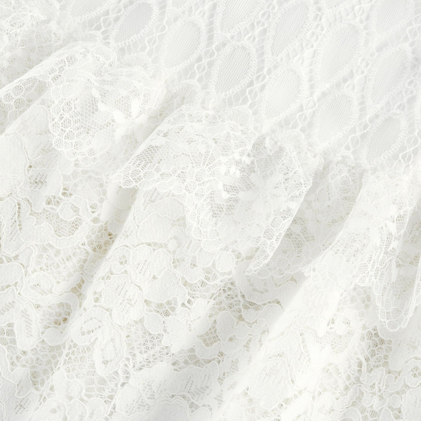 Aimée layered cutout lace embroidered midi dress