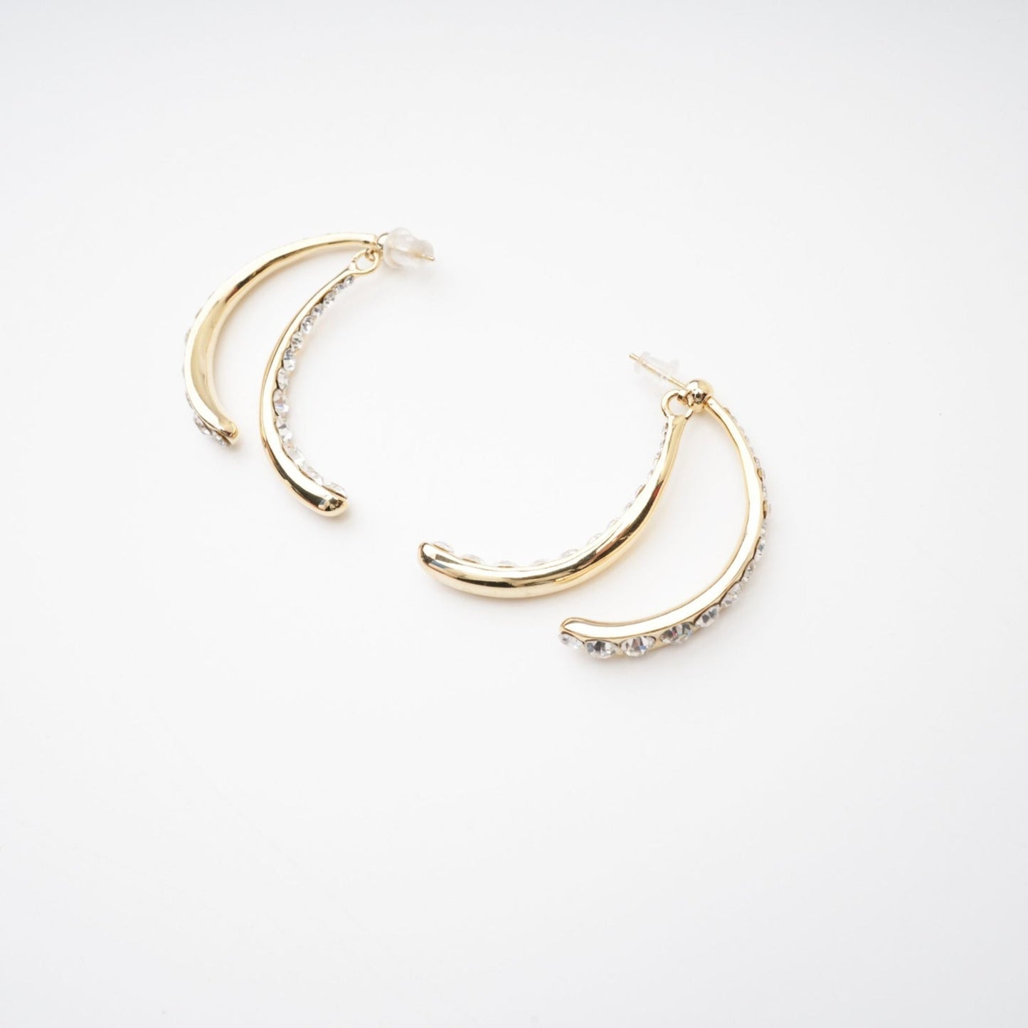 Mathilde embellished curveedge earrings