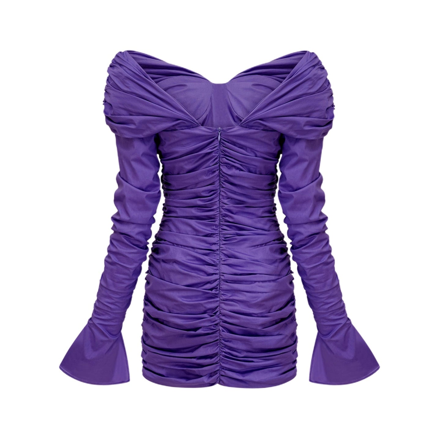 Apolline offshoulder ruched mini dress