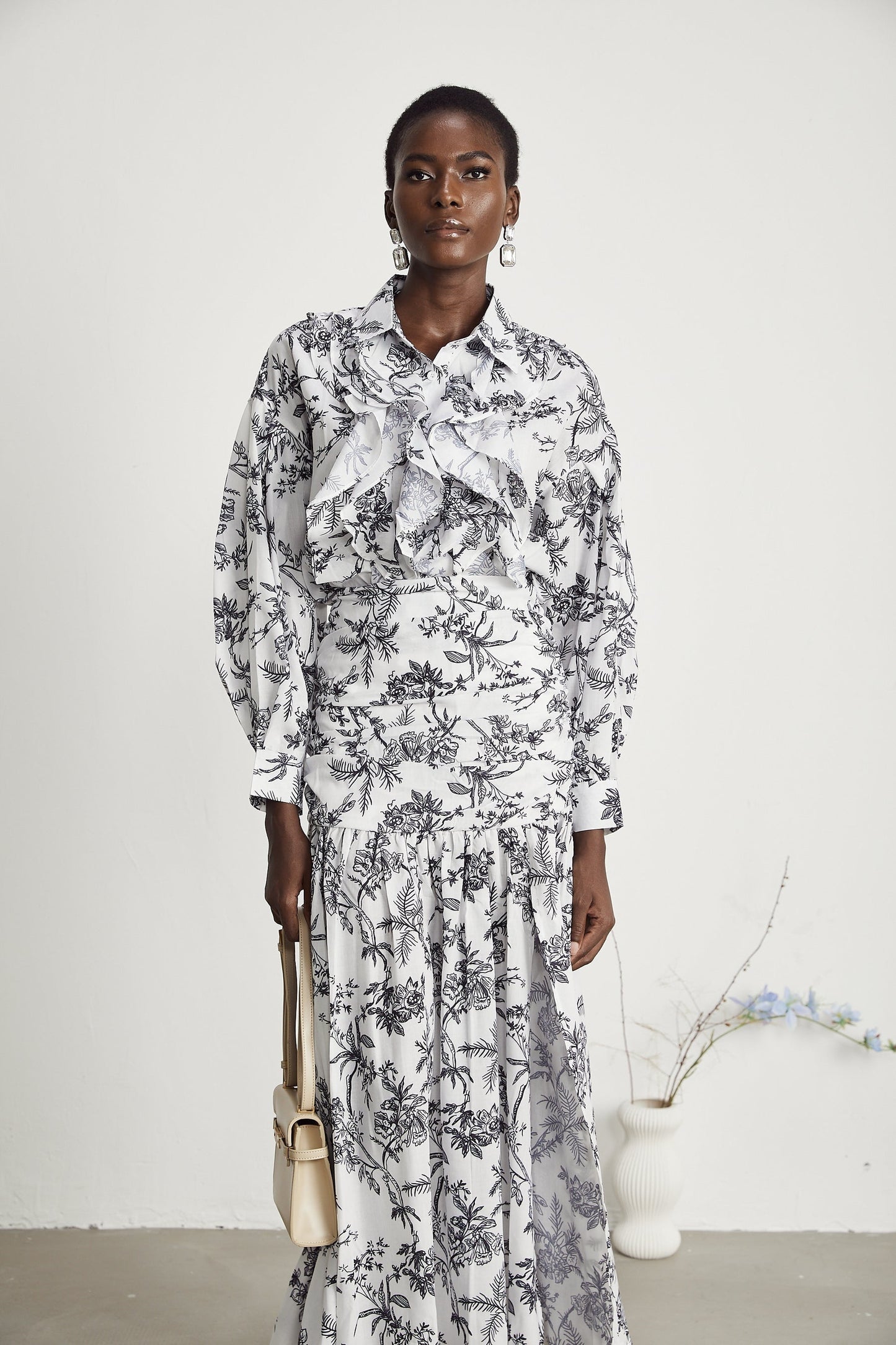Kelly graphicprint shirt skirt matching set