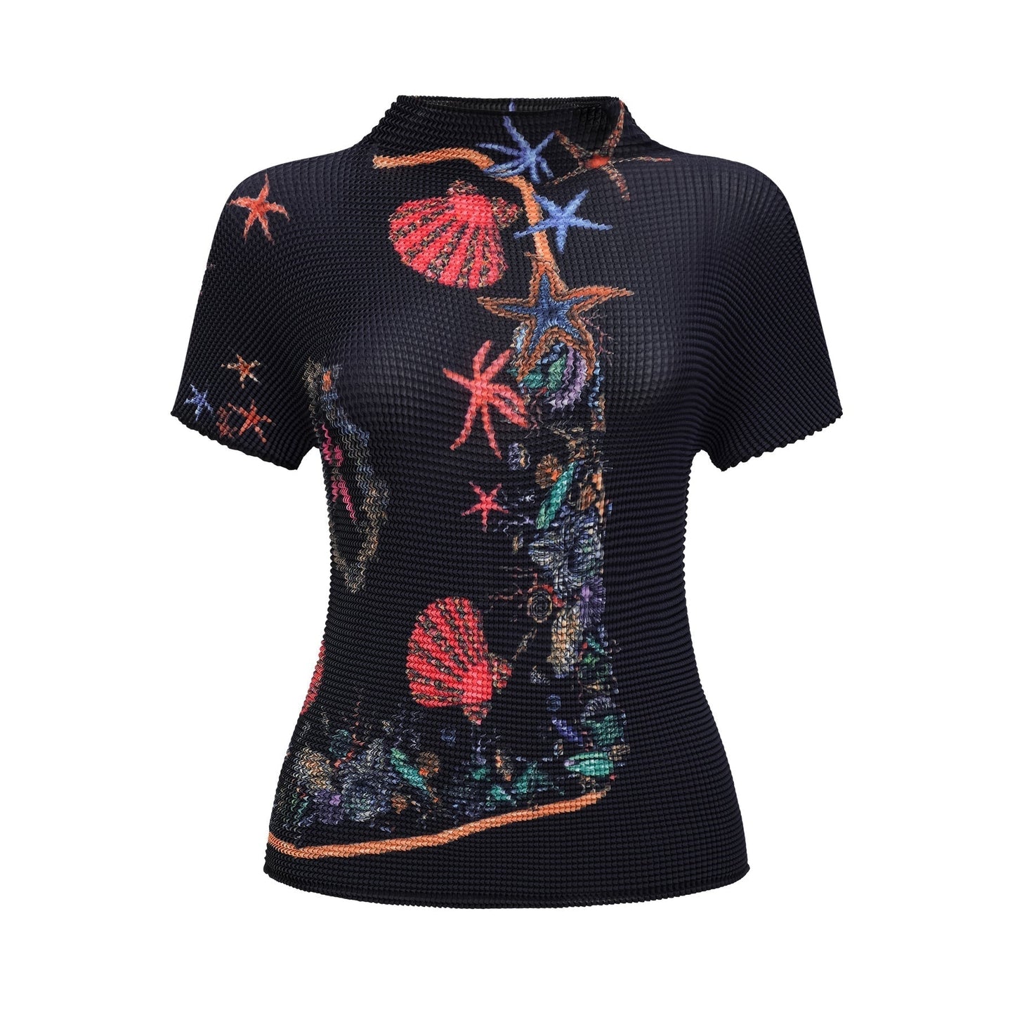 Josiane patternprint knitted top skirt matching set