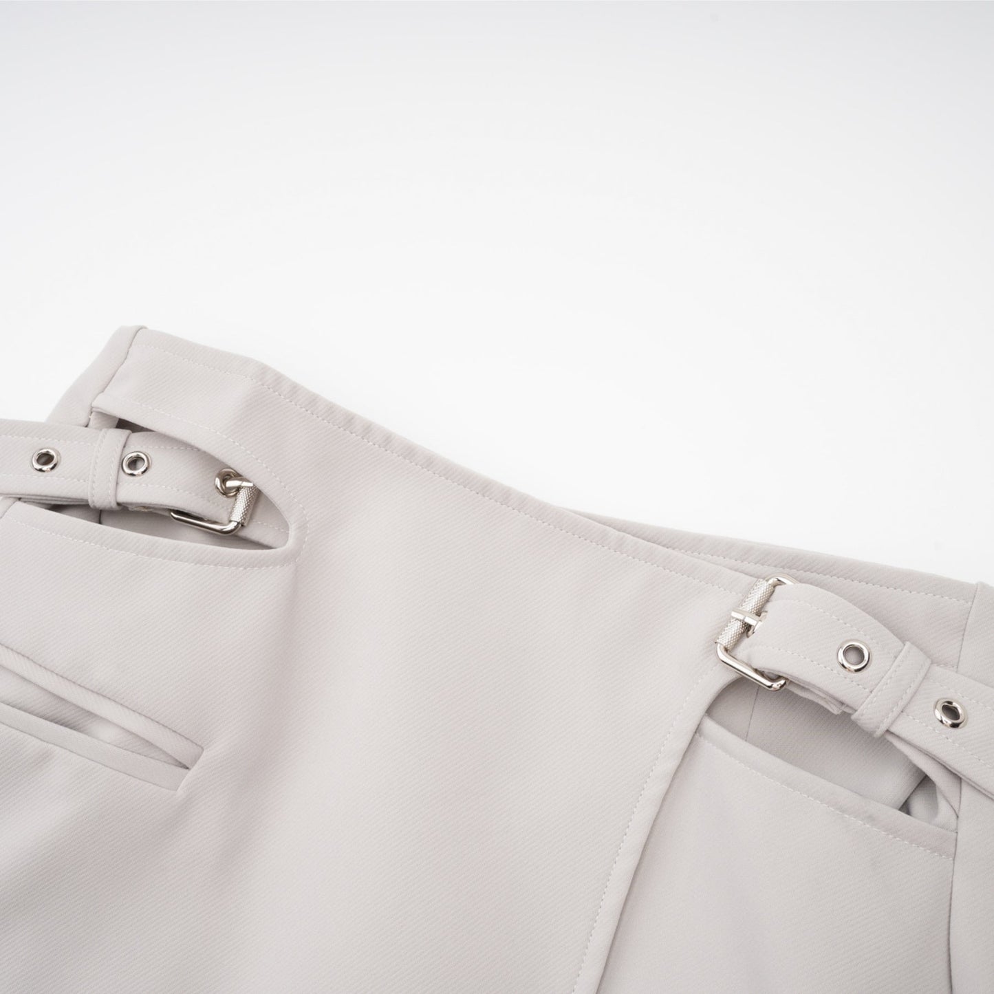Zoé buckled cropped blazer skirt matching set