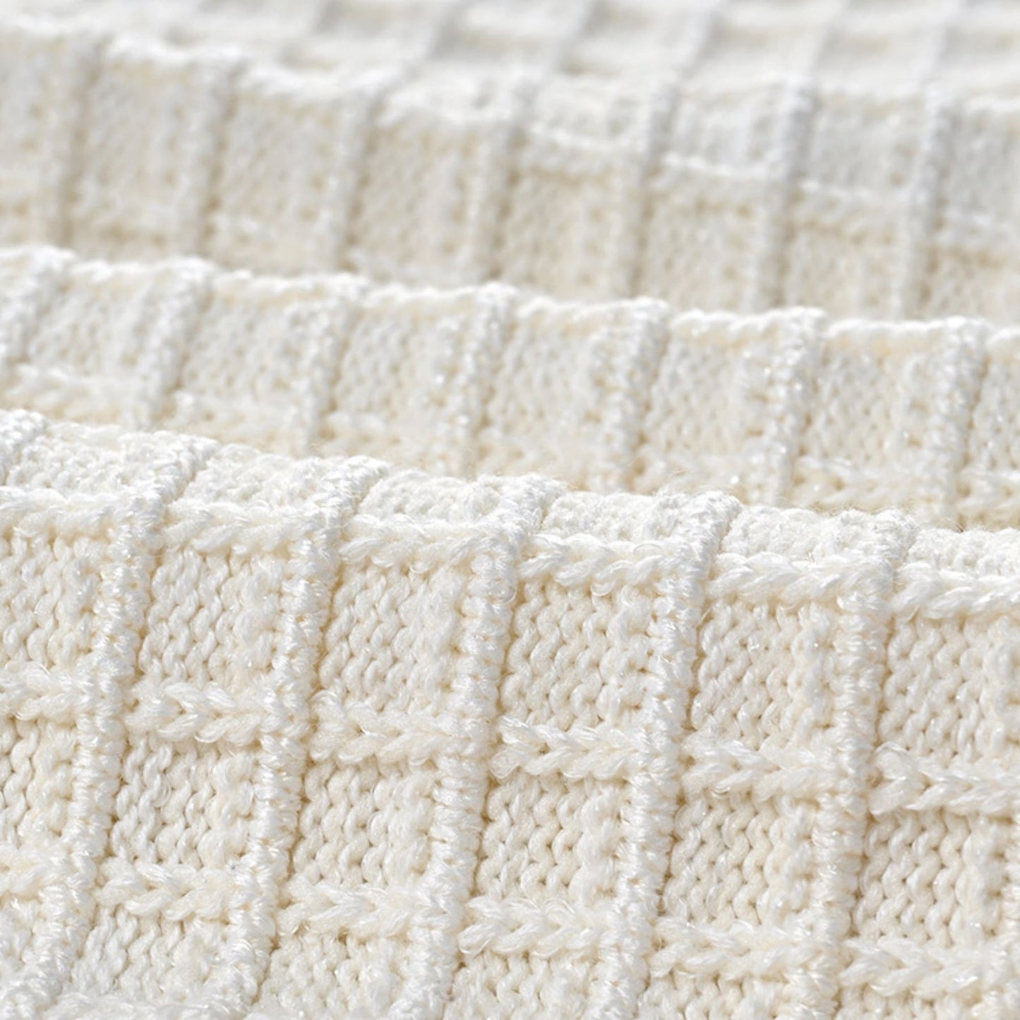 Audrey white waffleknit jacket skirt matching set