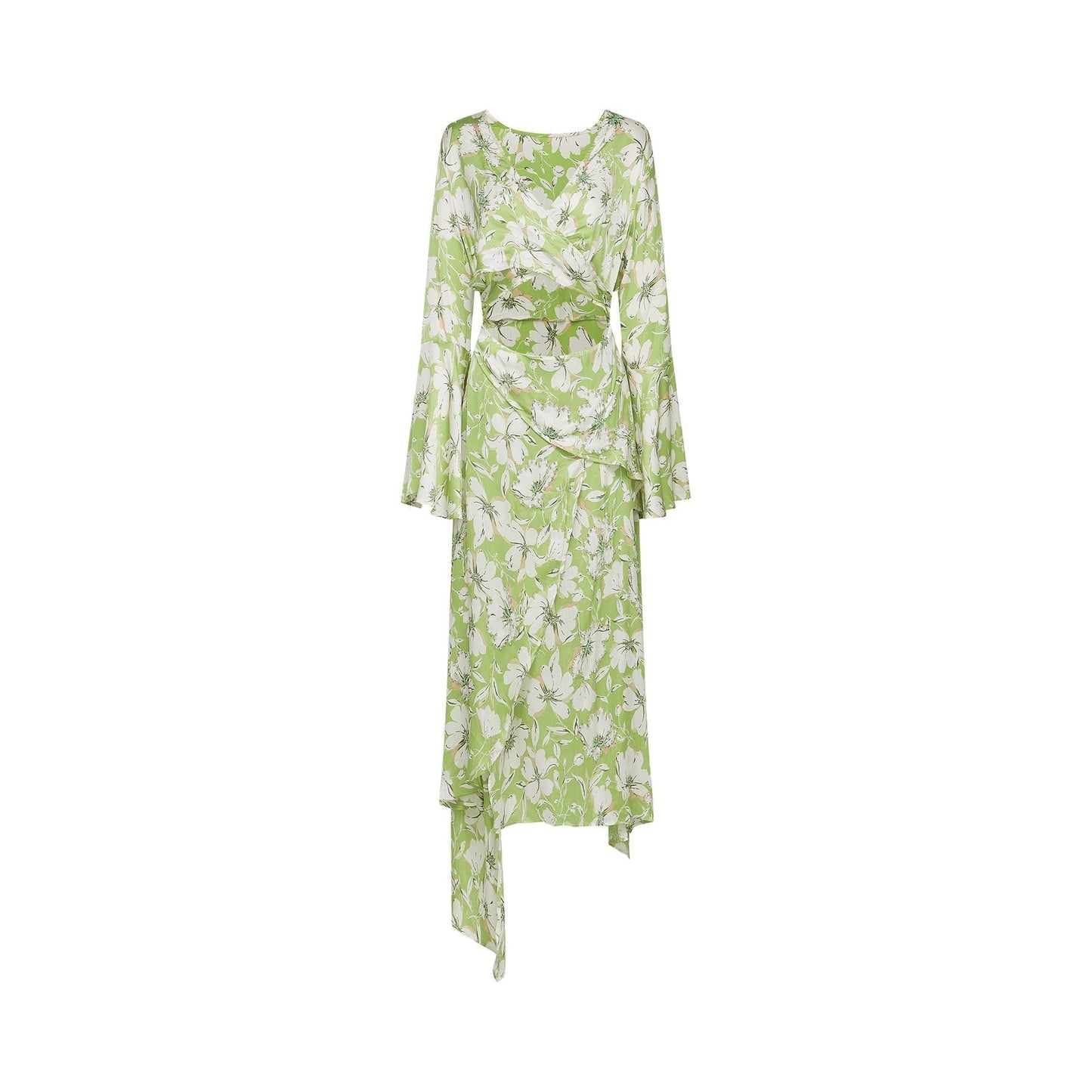 Éva floralprint crystalembellished midi dress