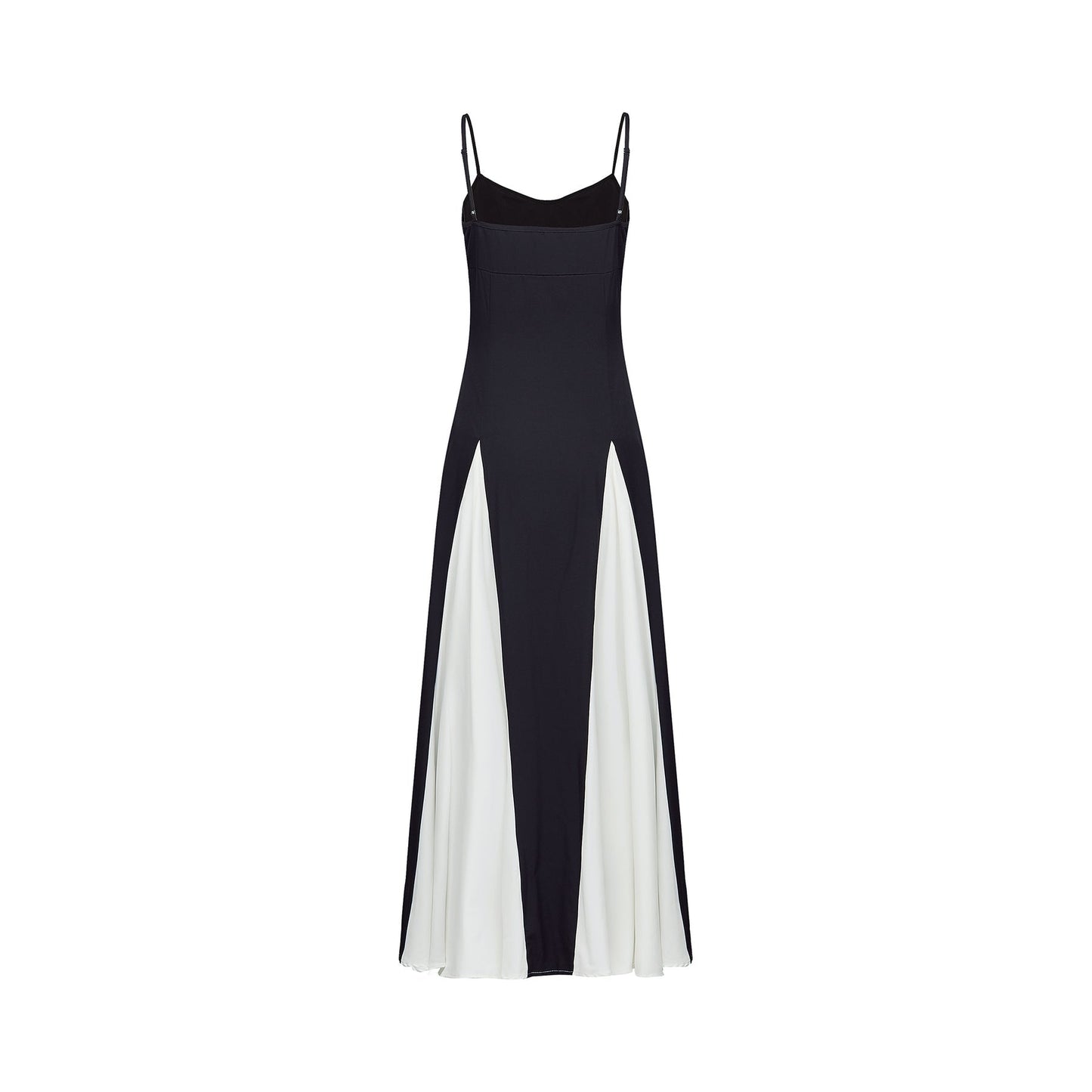 Sofie contrastcolor pleated maxi dress