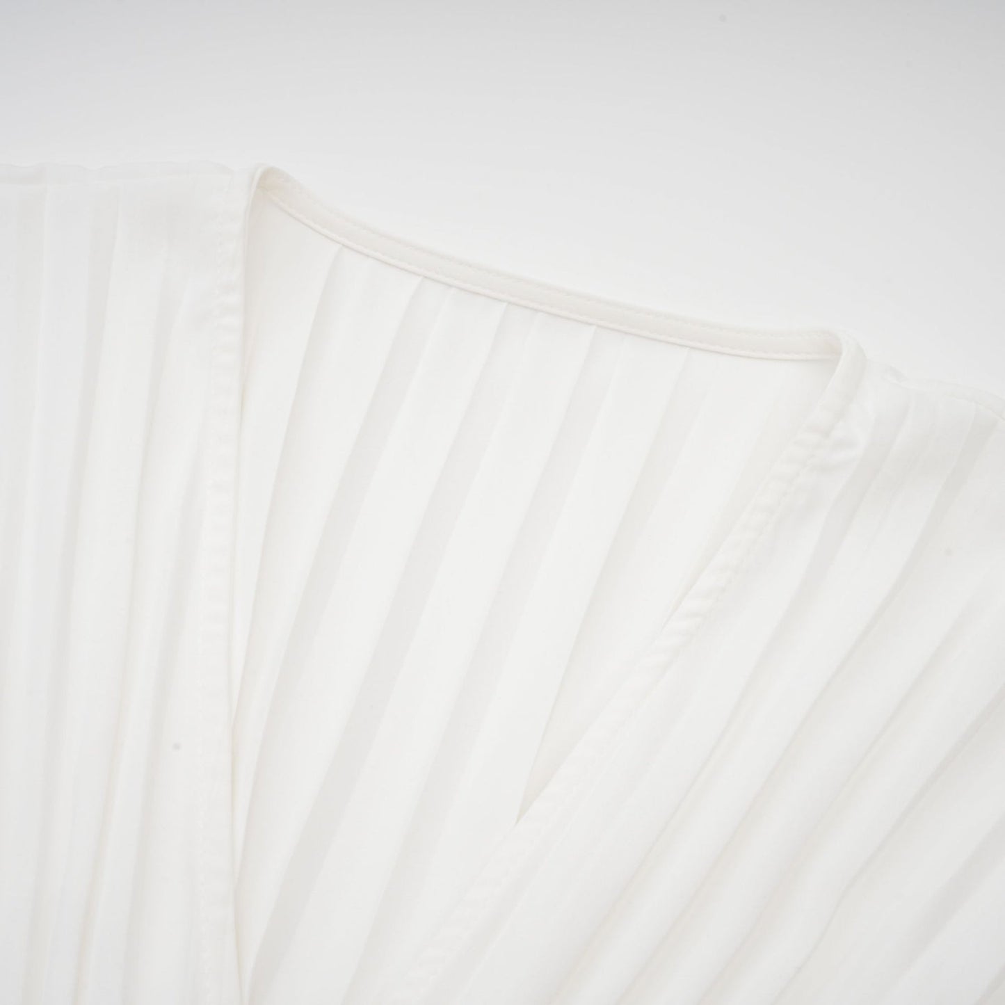 Claudette Vneck pleated mini dress