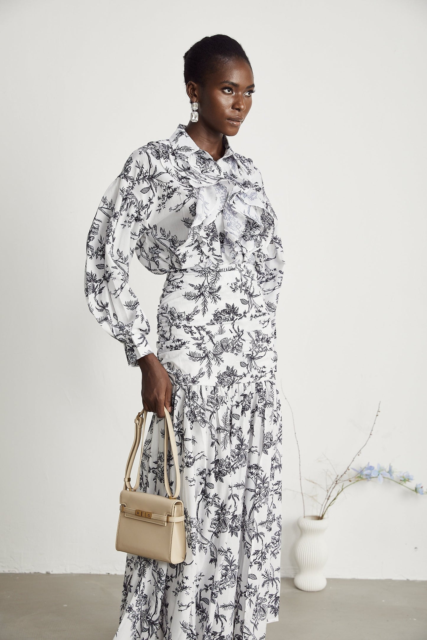 Kelly graphicprint shirt skirt matching set