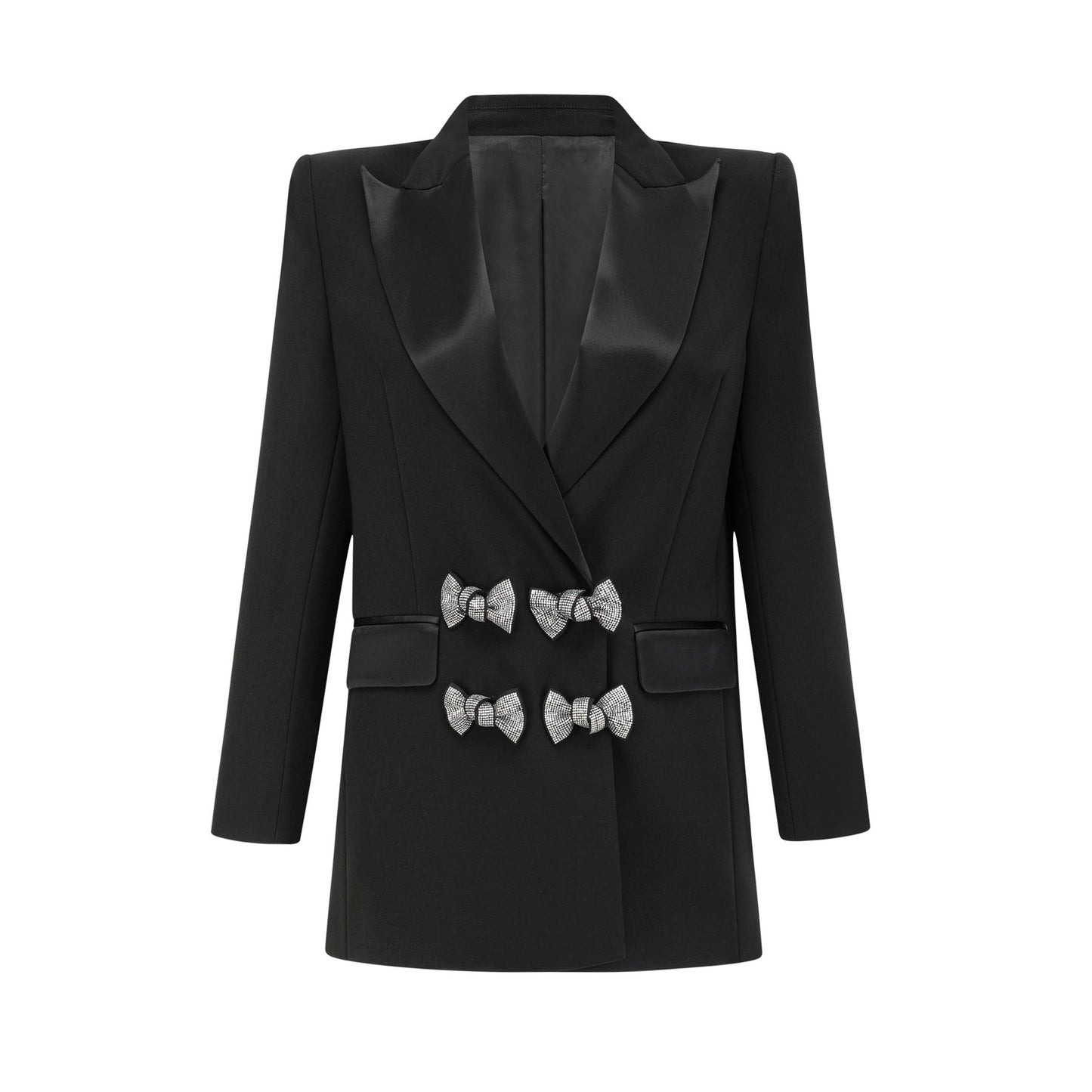Thala crystalembellished bow blazer