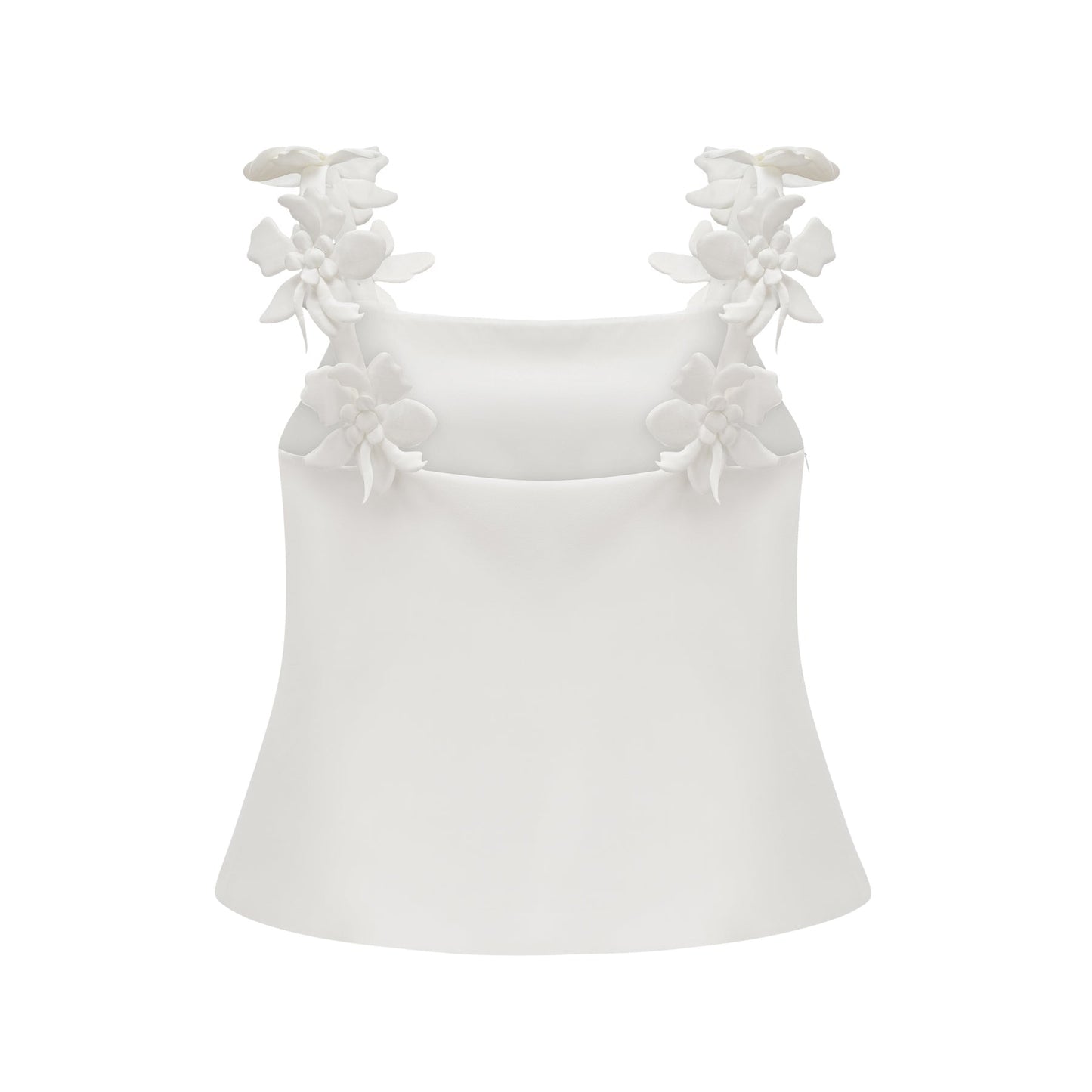 Odette white fauxfloral top skirt matching set