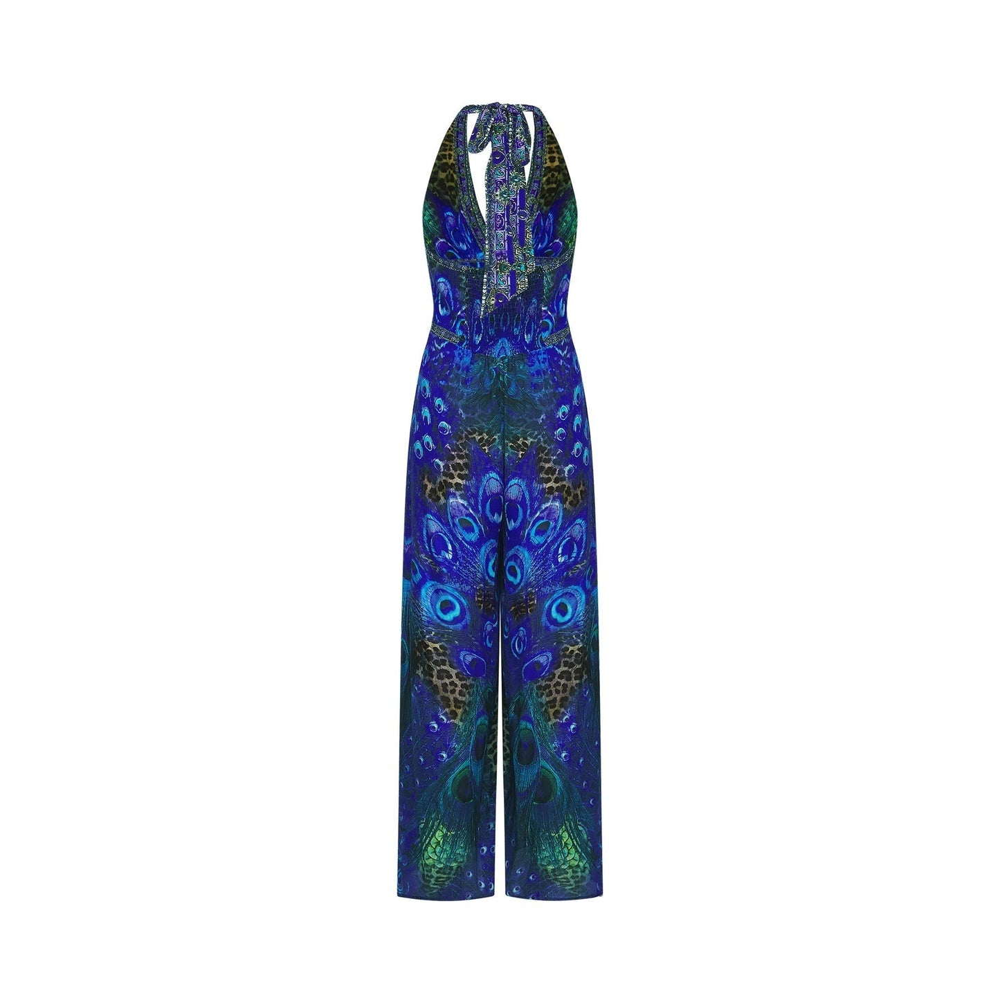 Felicia silk halterneck jumpsuit