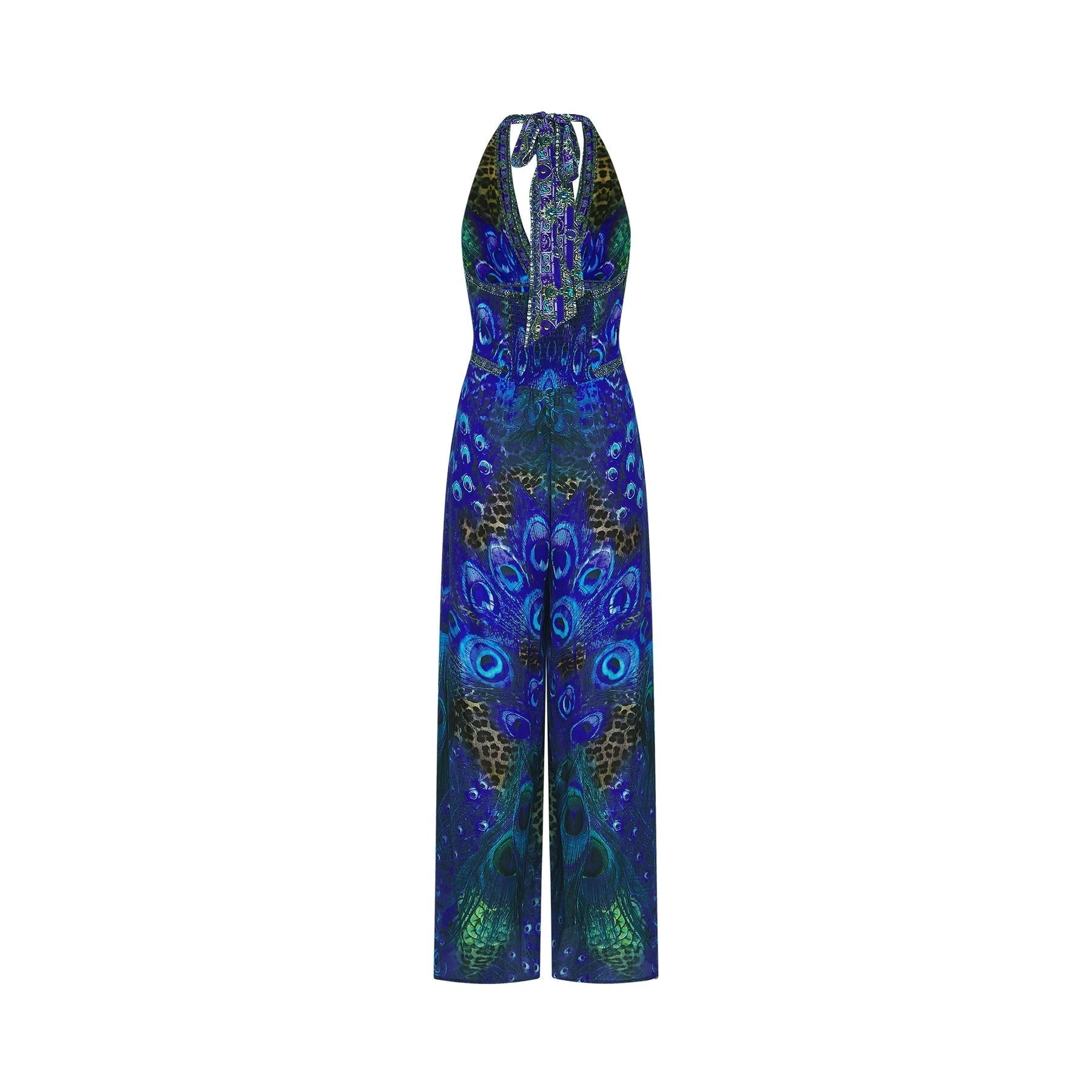 Felicia silk halterneck jumpsuit