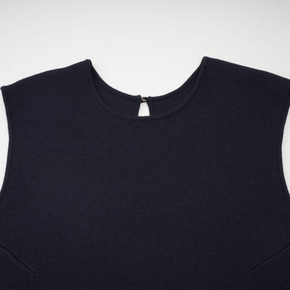 Clarisse darkblue knitted top  dress matching set