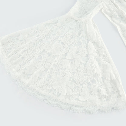Céline lace cutout midi dress