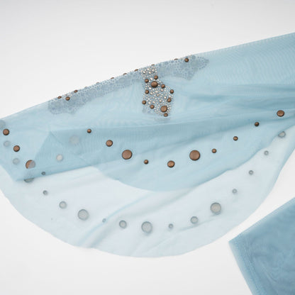 Émmanuelle semisheer studembellished top