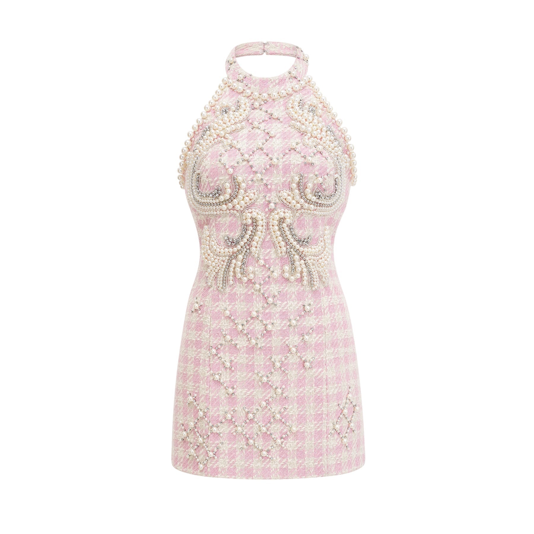 Capucine pearlembellished mini dress