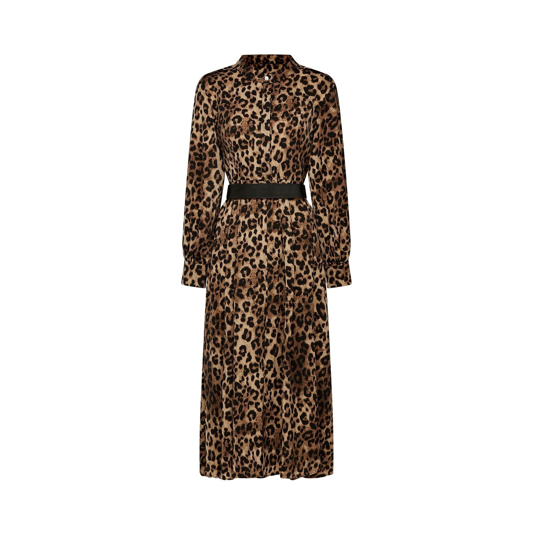 Geneviève leopardprint midi dress
