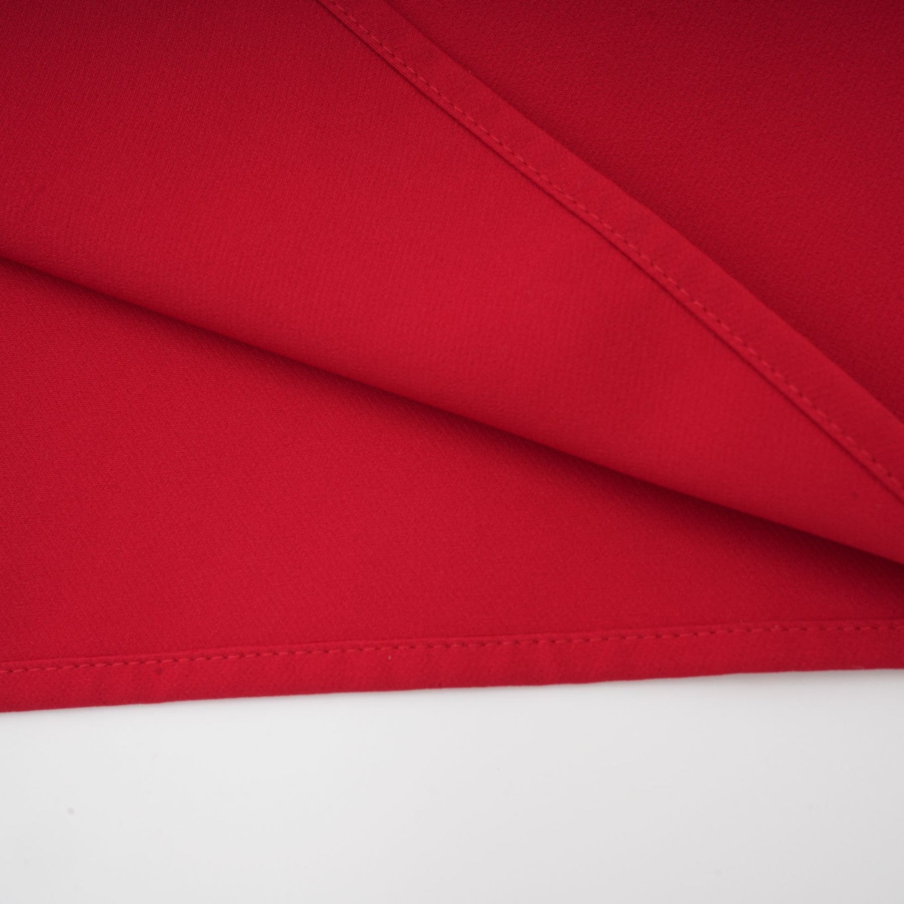 Red pleated maxi dress with high slit for Valentines Day