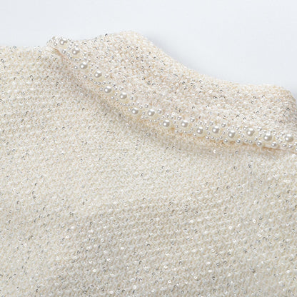 Eléonore white cropped jacket