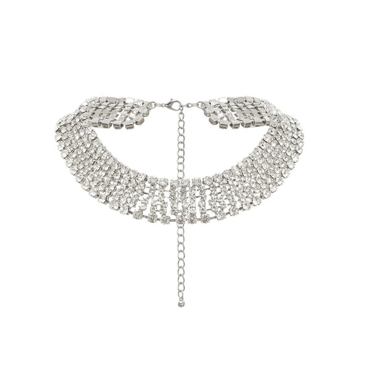 Thaïs crystalembellished layered necklace