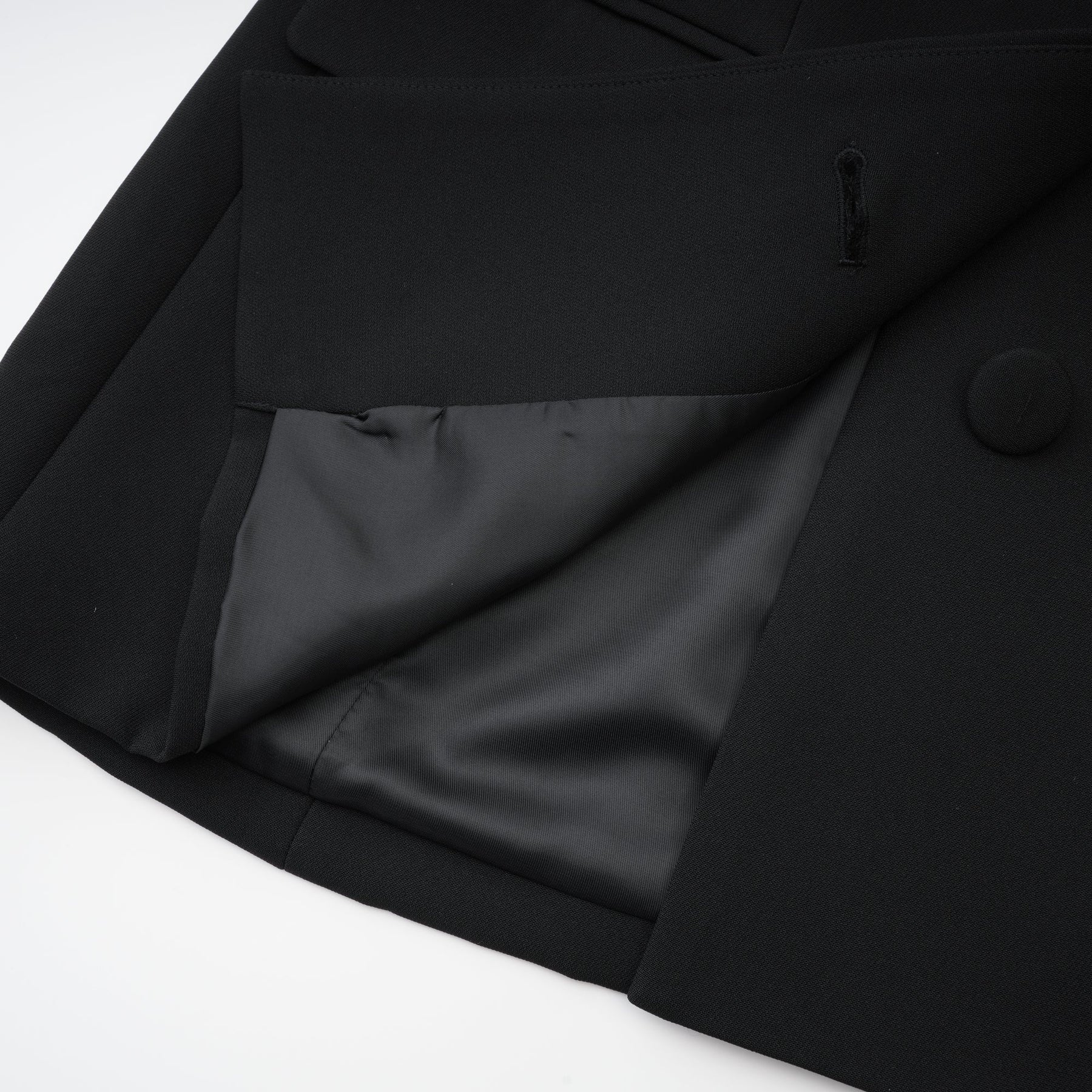 Odette black openback blazer