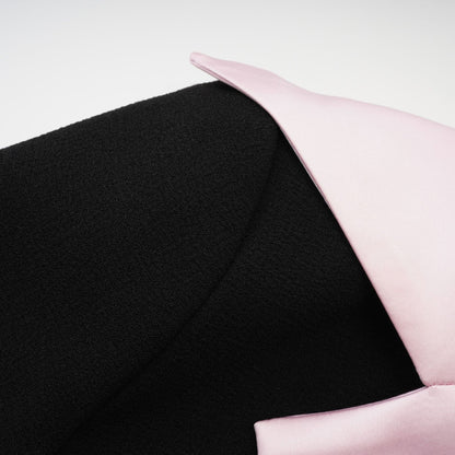 Uaine black jacket  skirt matching set