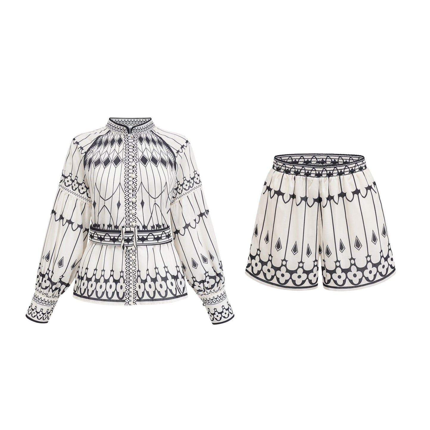Allie graphicprint shirt  shorts matching set