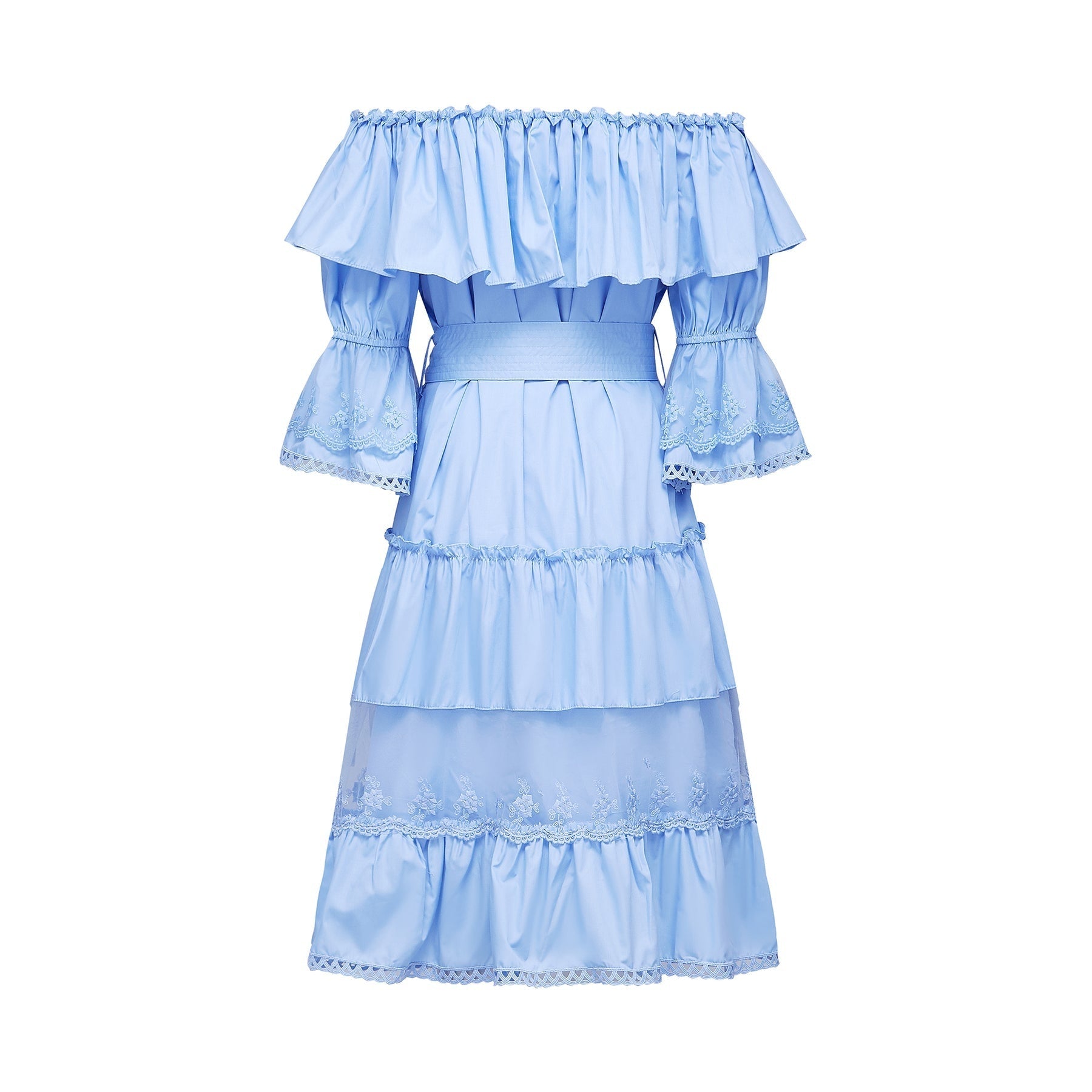 Sophie offshoulder tiered midi dress