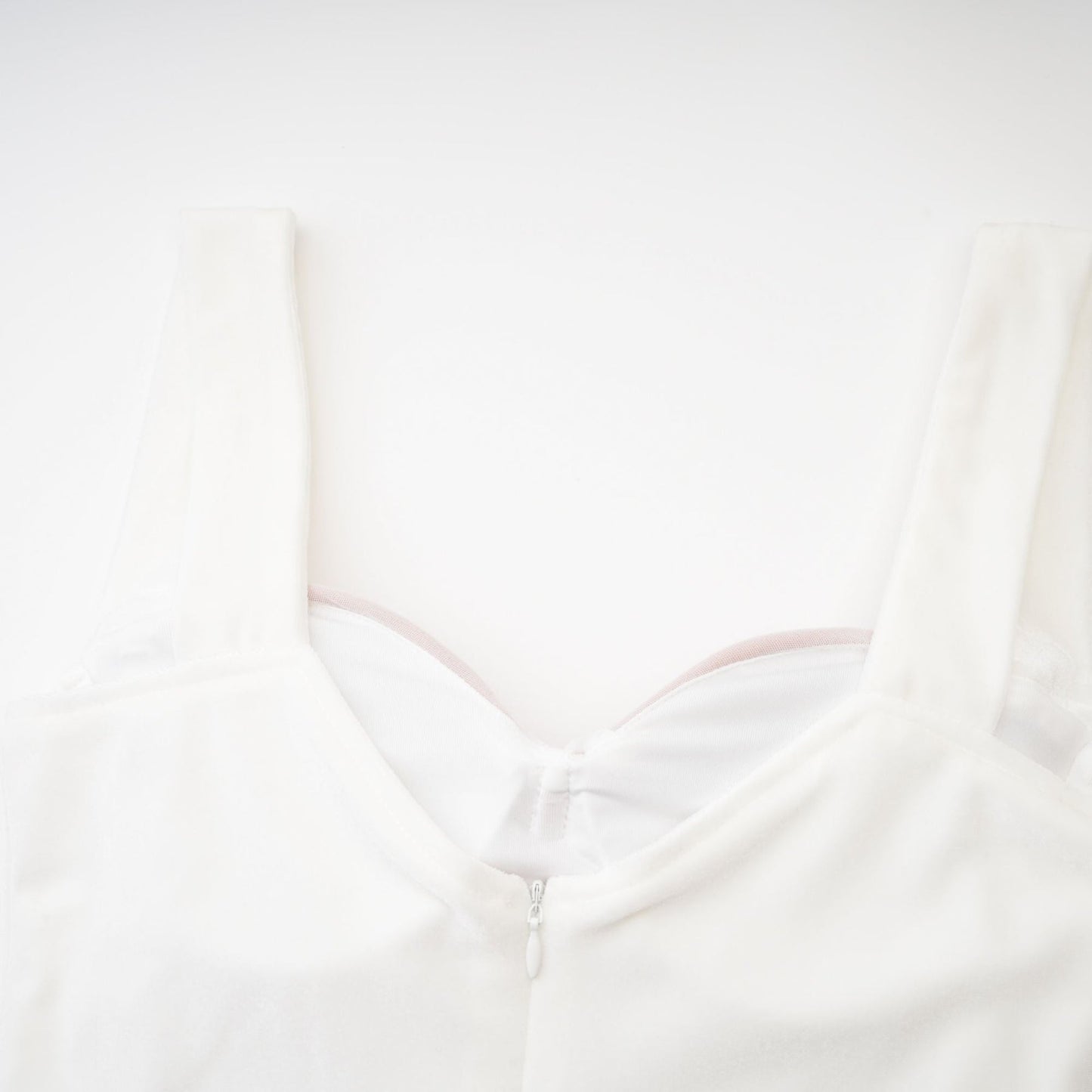Kéfera white mesh mini dress
